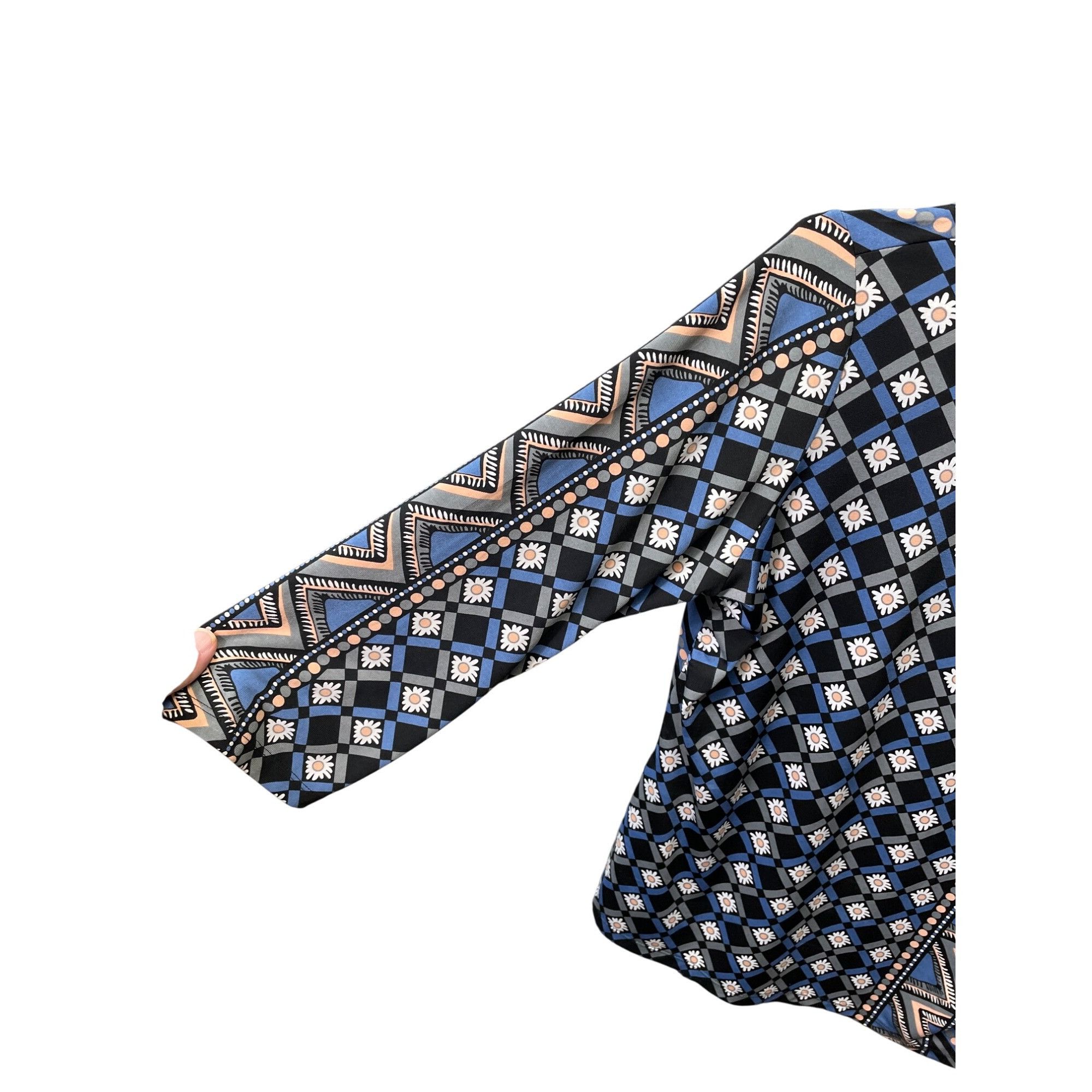 Bob Mackie Bob Mackie Wearable Art Womens Flor Long Sleeve Blouse SKU 9 Size M / US 6-8 / IT 42-44 - 2 Thumbnail