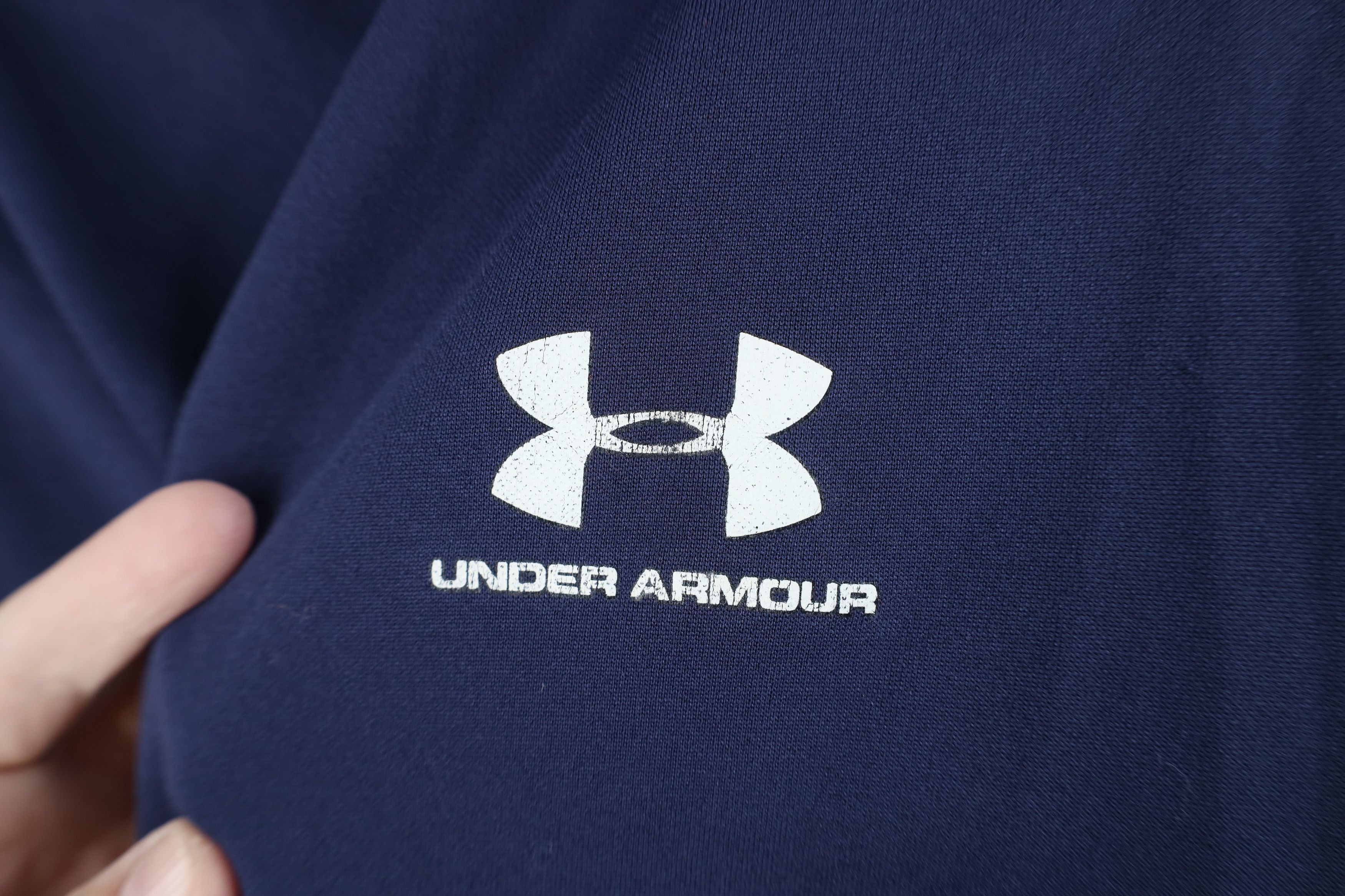 Under Armour AS IS Under Armour Loose HeatGear Training Gym T-Shirt Blue Size US XL / EU 56 / 4 - 4 Thumbnail