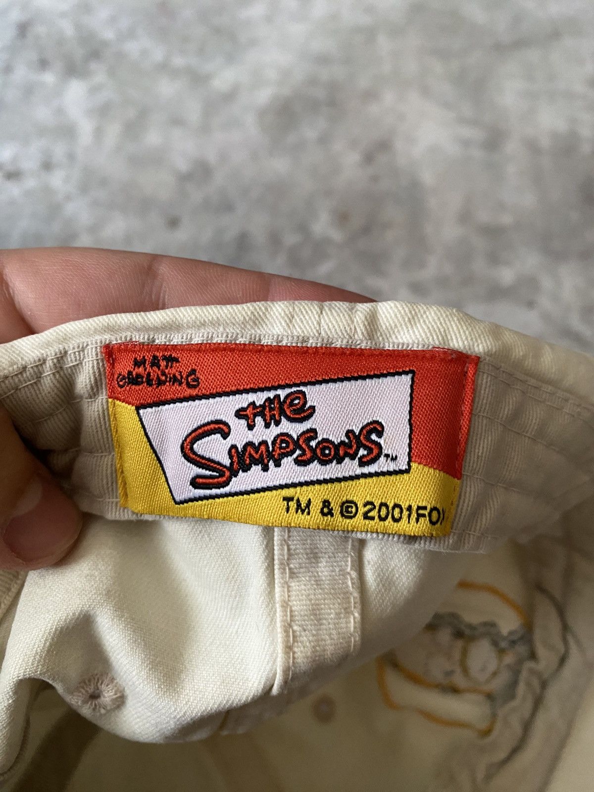 The Simpsons VINTAGE Simpson cap 2001 Y2K Size ONE SIZE - 2 Thumbnail