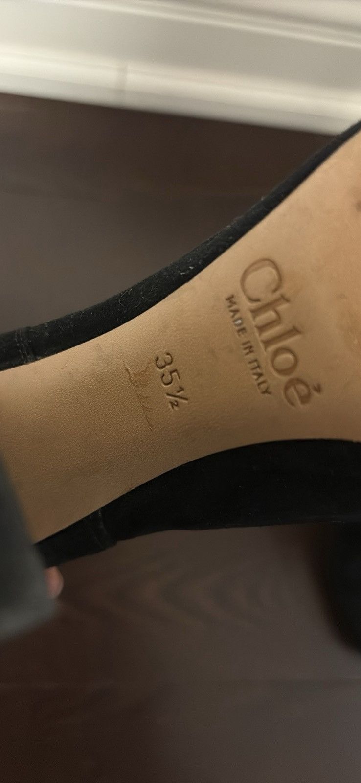 Chloe Chloé suede heeled leather boots 35.5 black Size US 4.5 / IT 34.5 - 5 Thumbnail