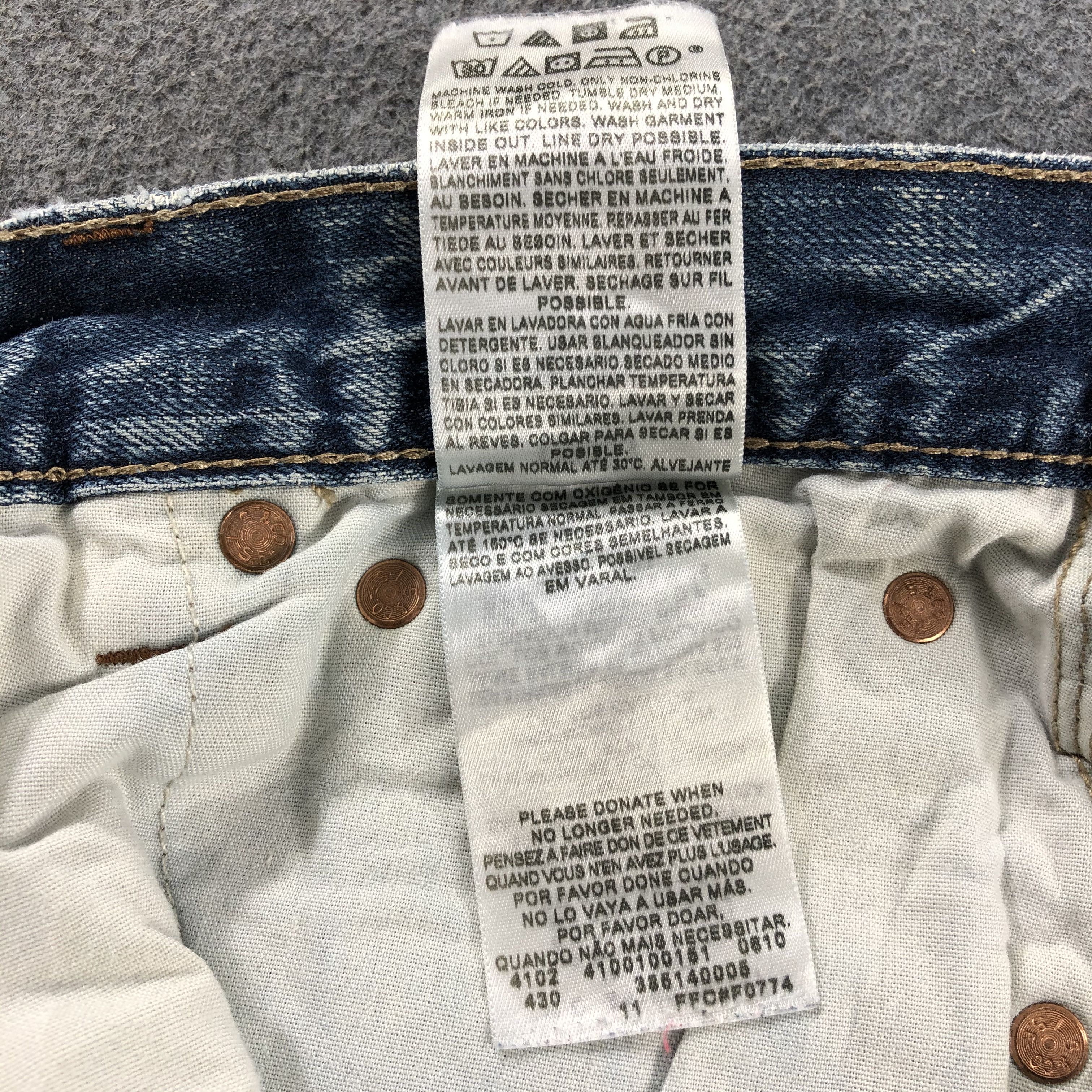 Levi's Vintage Blue Wash Levis 514 Jeans-J2398 Size US 32 / EU 48 - 13 Thumbnail