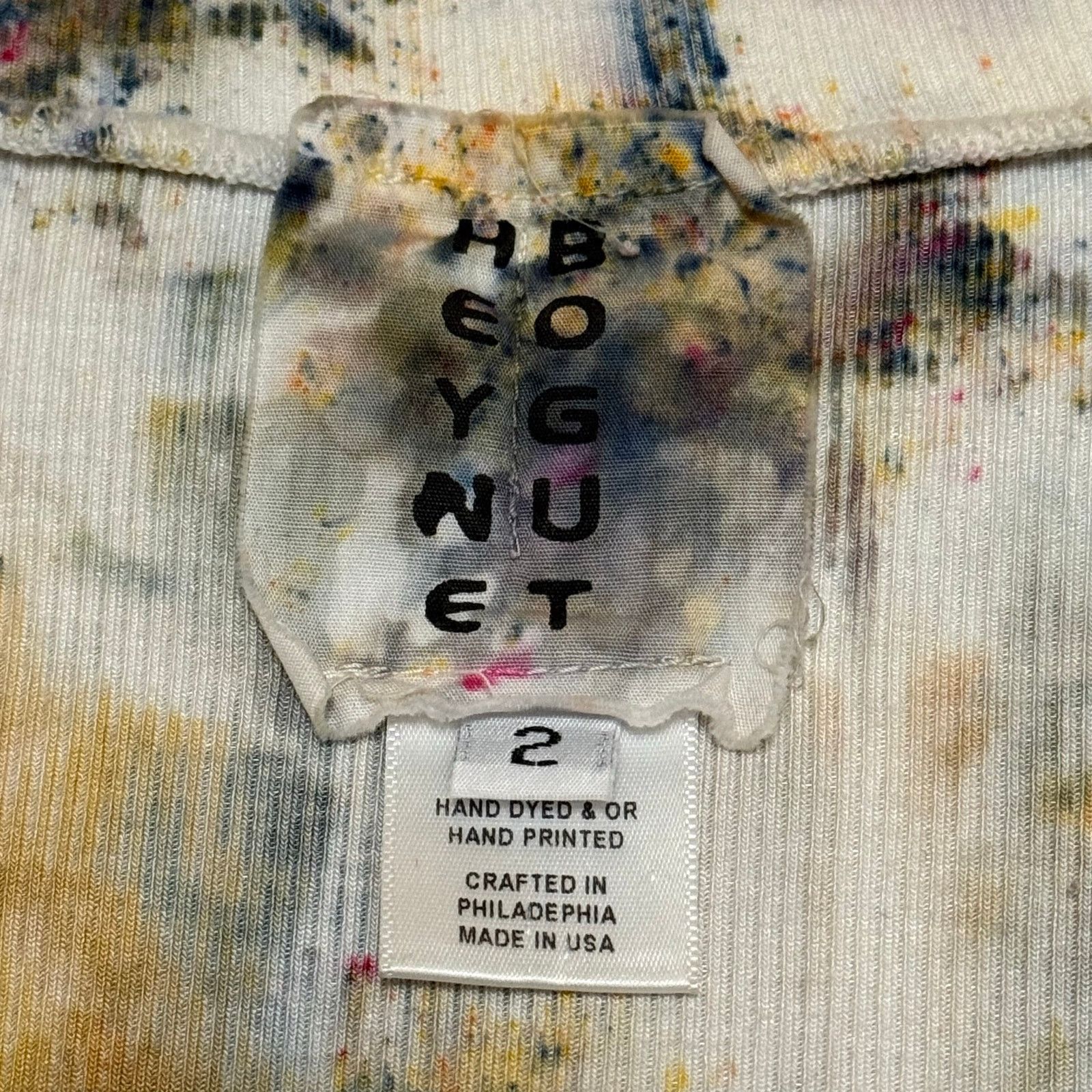 Other Heyne Bogut Top Ribbed Snap Close Hand Dyed Multicolor Small Size S / US 4 / IT 40 - 3 Thumbnail
