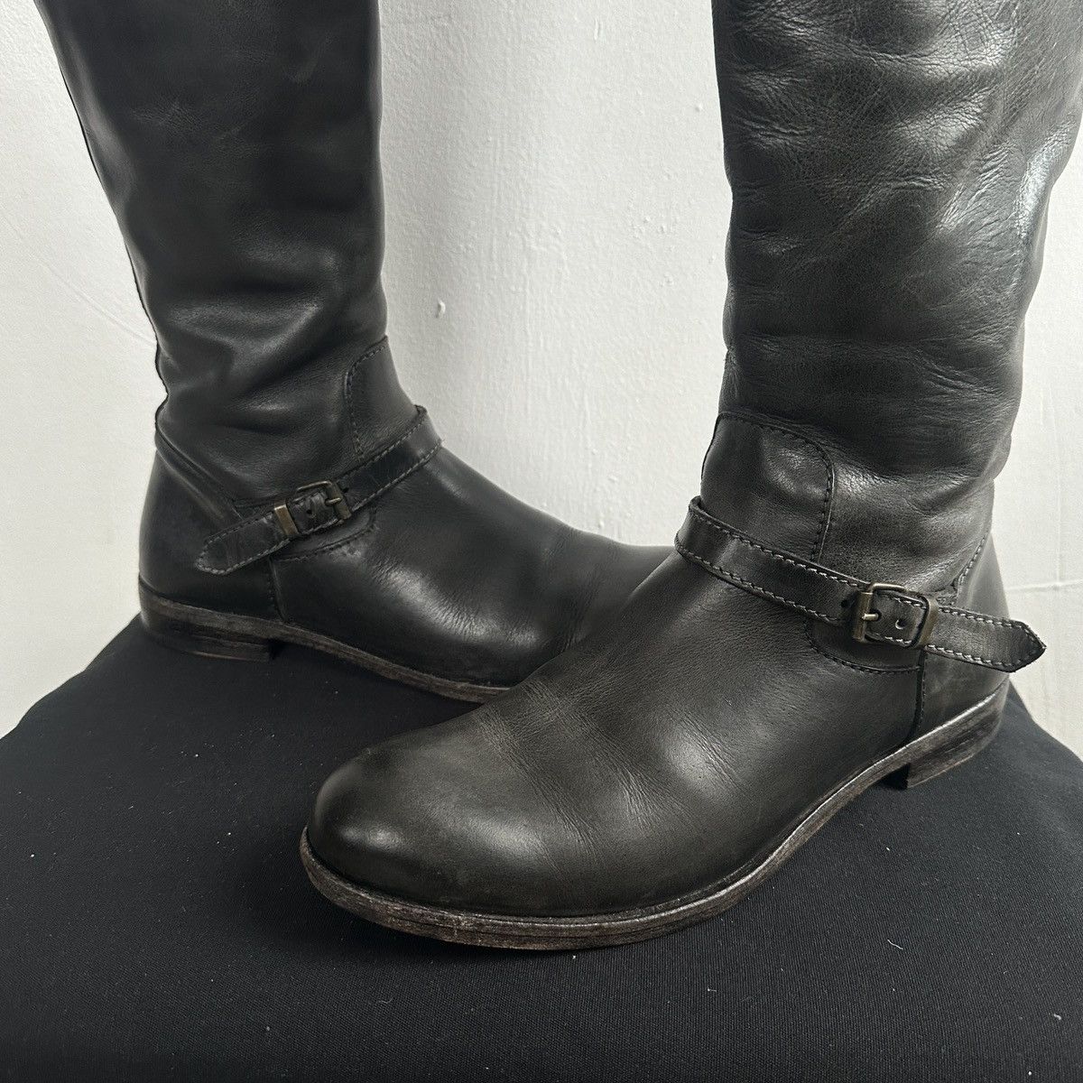 MoMA Vintage MOMA Avant-Garde Leather Hight Boots lgb guidi Size US 7 / EU 40 - 7 Thumbnail
