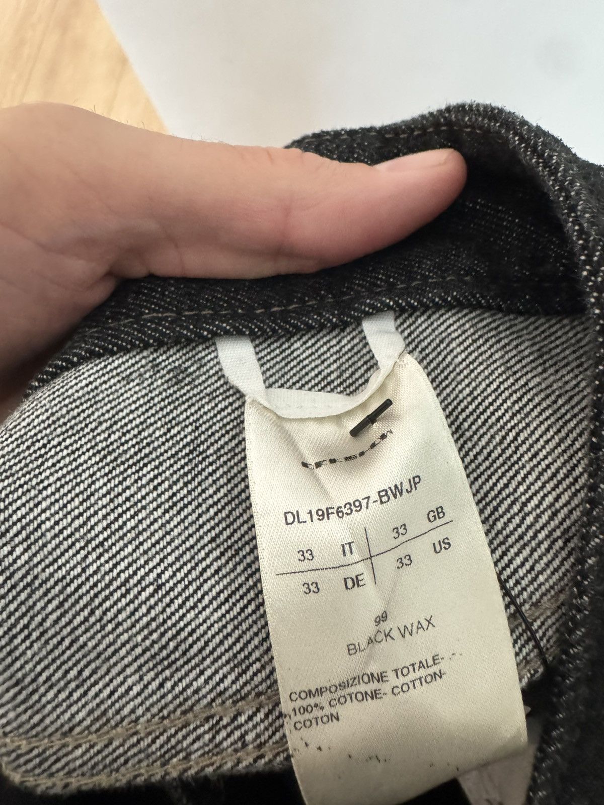 Rick Owens Rick Owens Collapse Cut Selvedge Waxed Denim Size US 33 - 6 Thumbnail
