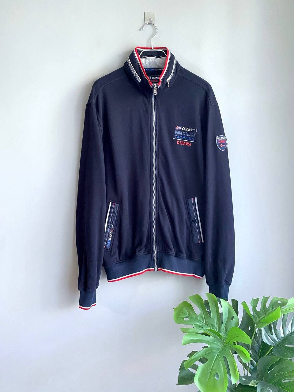 Paul & Shark Paul Shark Yachting Royal Ocean Men's Zip Track Jacket, XL Size US XL / EU 56 / 4 - 1 Thumbnail
