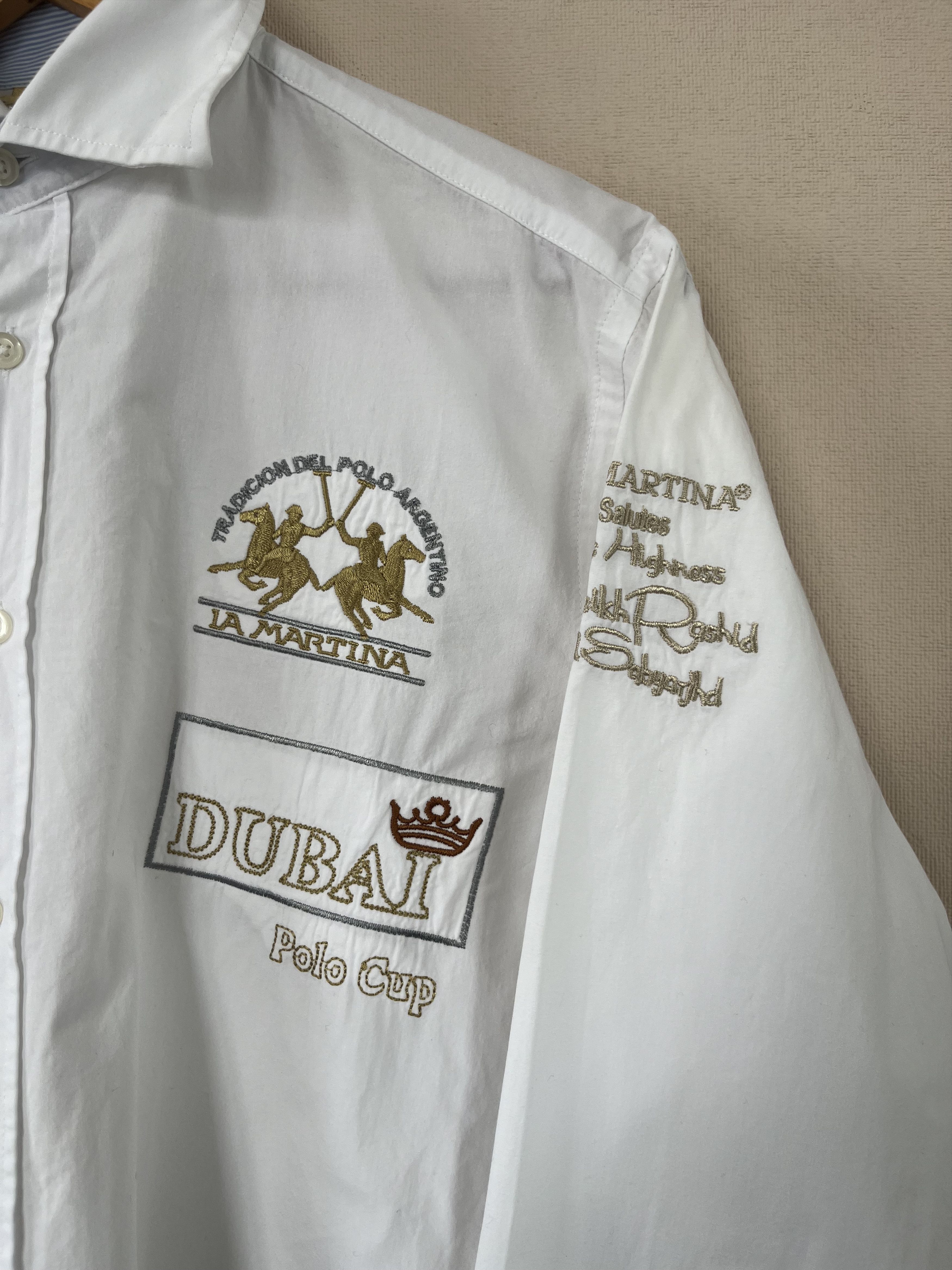 La Martina La Martina Collared Button-Down Shirt White DUBAI #3 Size US M / EU 48-50 / 2 - 2 Thumbnail