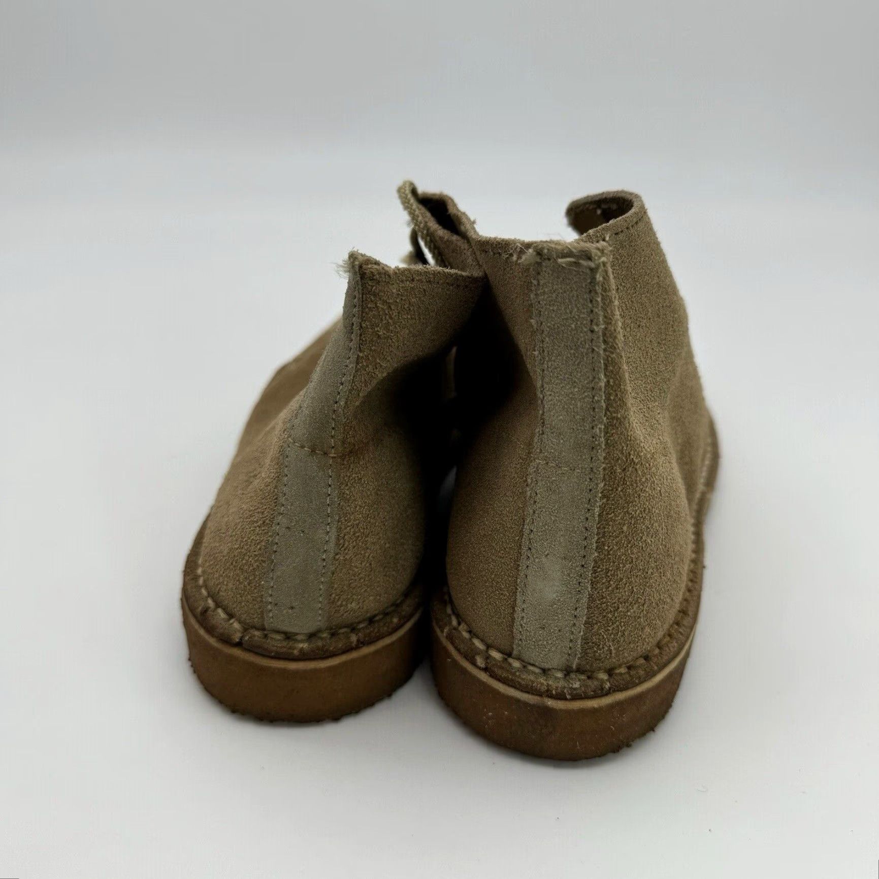 Vintage VINTAGE DUNHAM SUEDE CHUKKA DESERT BOOTS MEN'S 8 TAN BEIGE GUM SOLE 70s Size US 8 / EU 41 - 3 Thumbnail