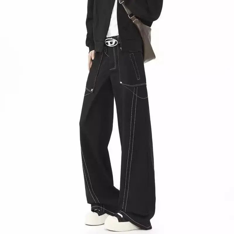 Japanese Brand × Jean Retro loose wide leg high street jeans Size US 32 / EU 48 - 4 Thumbnail