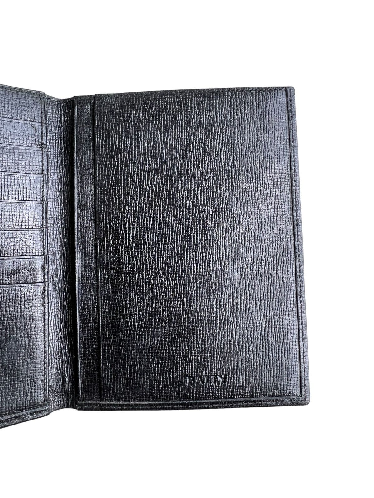Bally OG Bally Minimal Black Leather Utility Passport & Wallets Size ONE SIZE - 5 Thumbnail