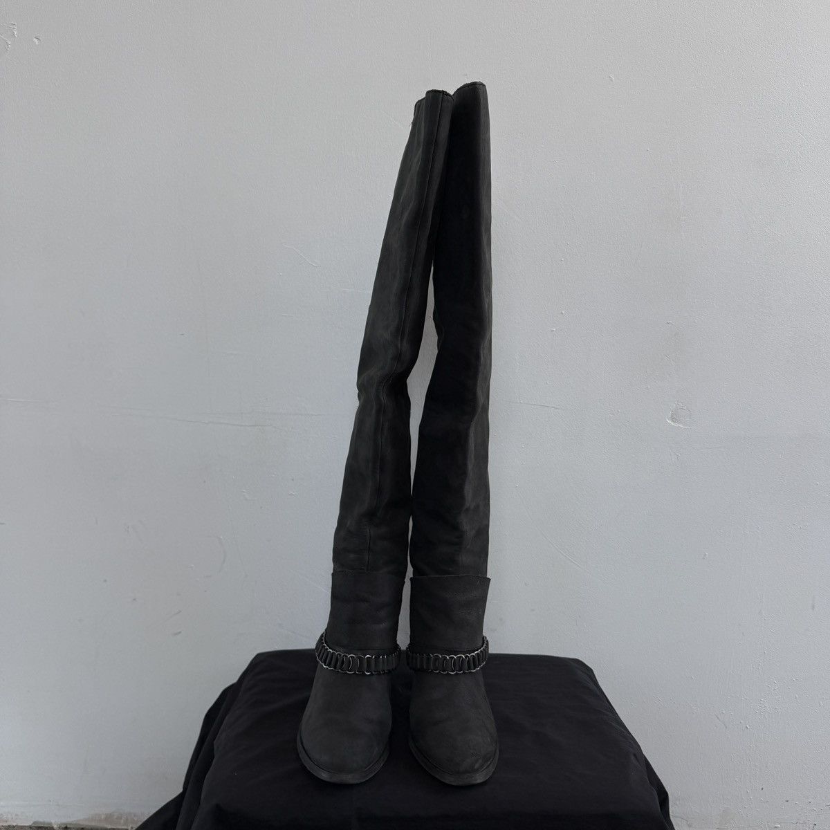 Miss Sixty Vintage Miss Sixty Melody Over The Knee Real Leather Boots Size US 7 / IT 37 - 4 Thumbnail