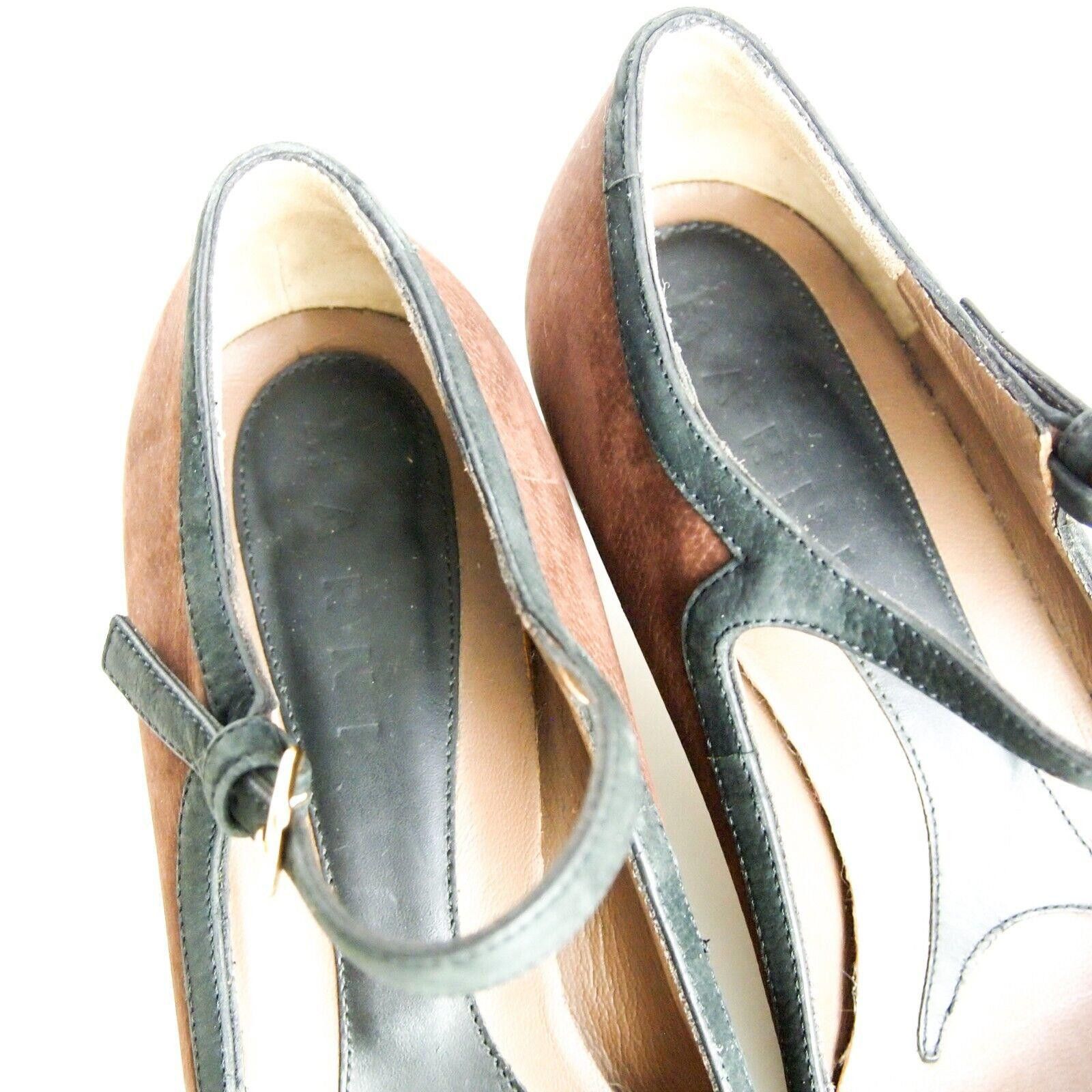 Marni Marni Mary Jane Sandals Brown Suede Womens US 10 EU 40 Size US 10 / IT 40 - 4 Thumbnail