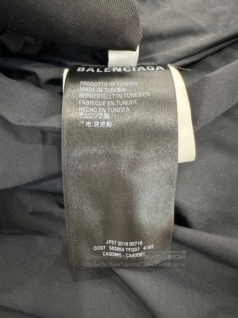 Balenciaga Balenciaga Double B Letter Logo Blue Cotton Jacket Size US M / EU 48-50 / 2 - 6 Thumbnail