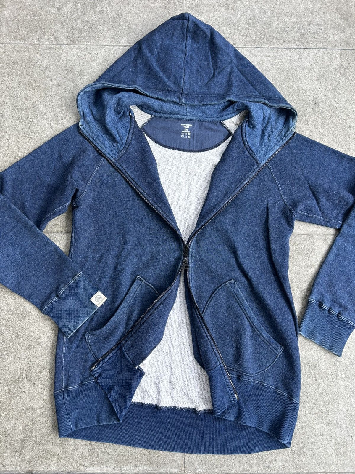 Momotaro Jeans Momotaro Jeans Indigo-dyed Full-zip Hiodie Size US XXL / EU 58 / 5 - 1 Thumbnail
