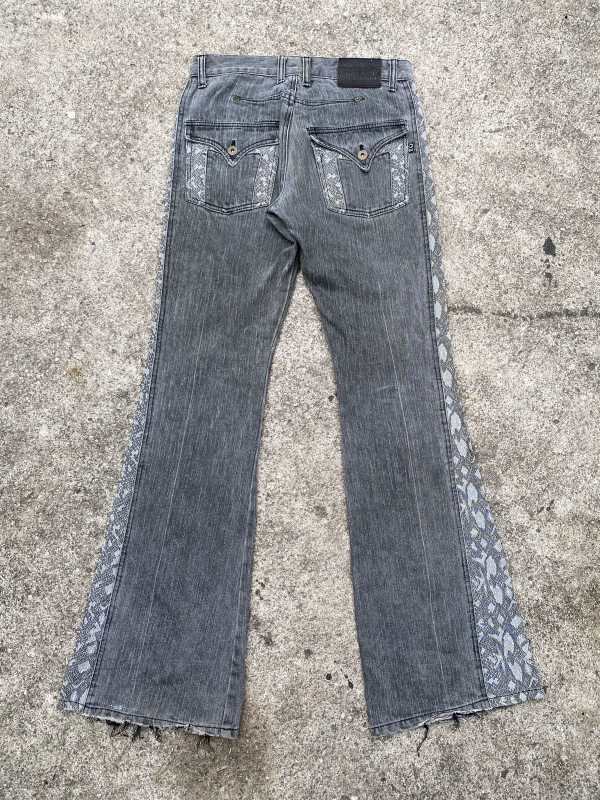 Japanese Brand × Morgan Homme × Tornado Mart 1990s - Morgan Homme Hybrid Design Flare Denim Size US 30 / EU 46 - 6 Thumbnail