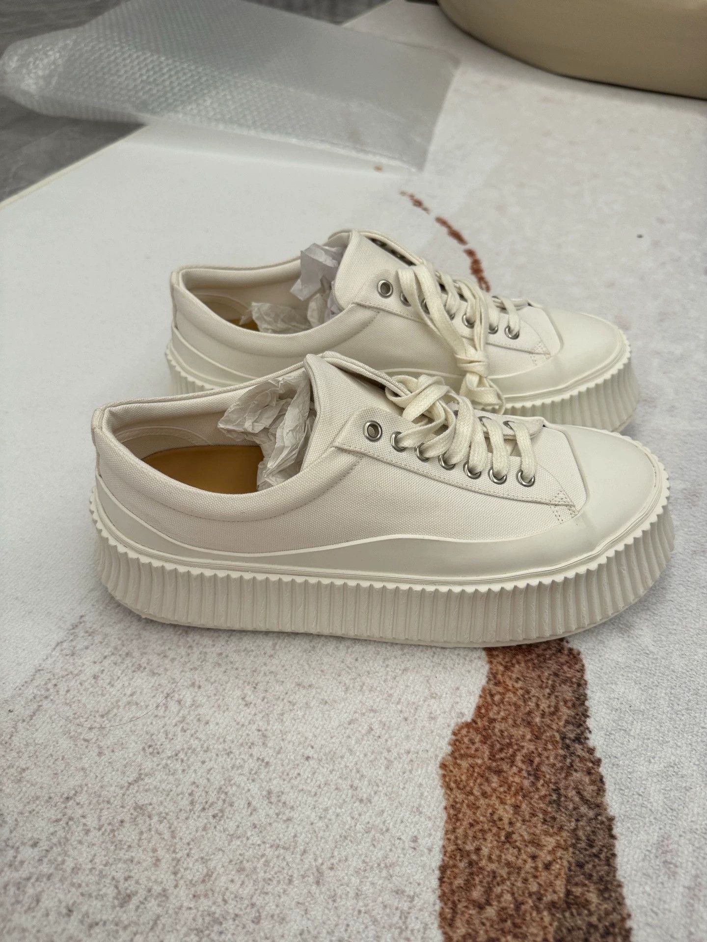 Jil Sander Jil Sander White Sneakers 39 (Fits 40) Unisex New Size US 8.5 / IT 38.5 - 9 Thumbnail