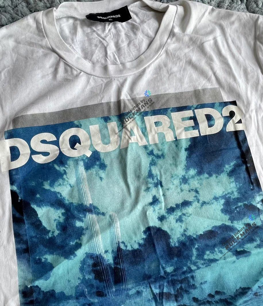 Dsquared2 DSquared2 Cloud Desert Cactus Print T-Shirt White Size XL Size US XL / EU 56 / 4 - 7 Thumbnail