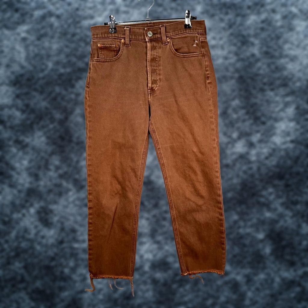 Gap Gap Jeans 28 / 6s High Rise Straight 5-Pocket Denim Brown 90s Vintage 1969 Womens Pants Size 28" / US 6 / IT 42 - 1 Thumbnail