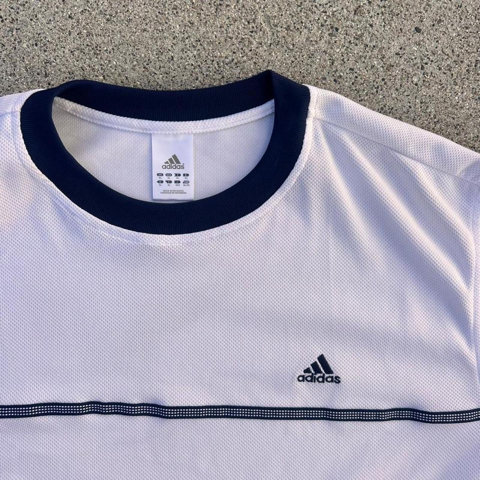 Adidas Adidas boxy athletic breathing workout tee shirt Size US XL / EU 56 / 4 - 3 Thumbnail