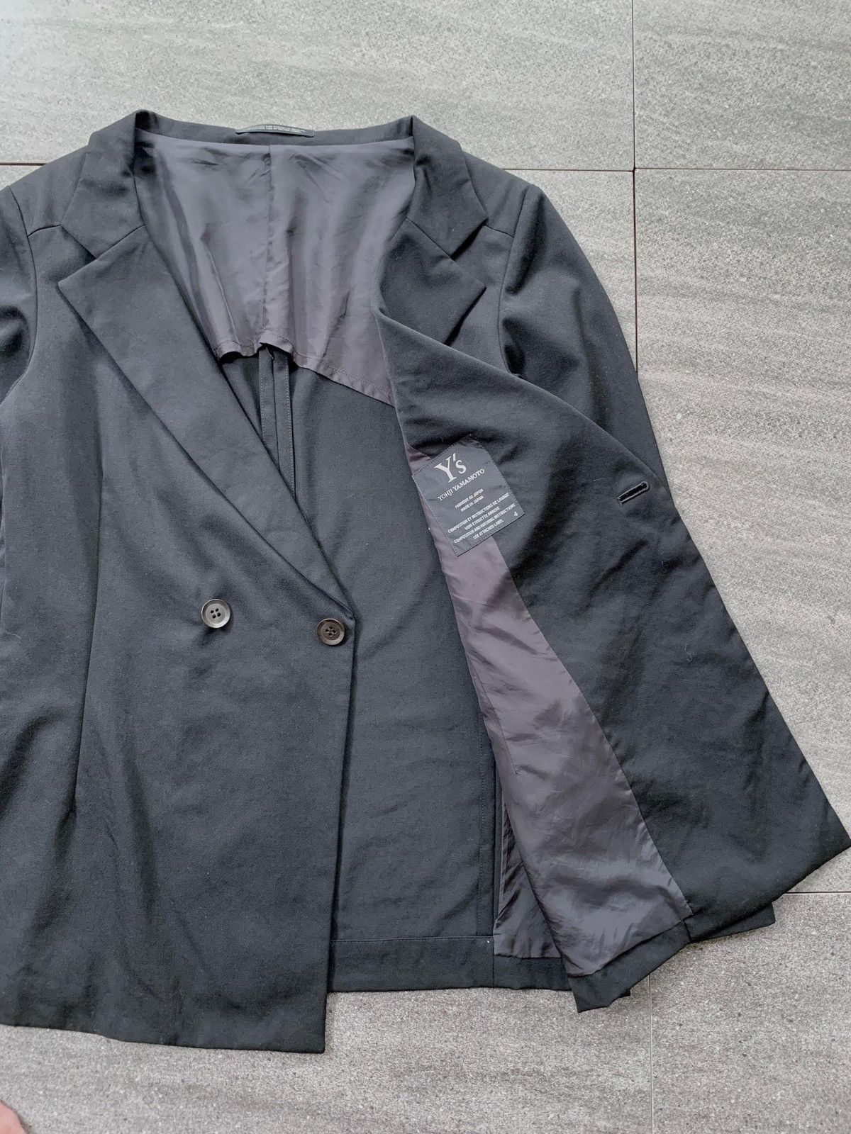 Yohji Yamamoto FREE TAX! Ys Minimalist Wool Blazer Jacket Size US S / EU 44-46 / 1 - 6 Thumbnail