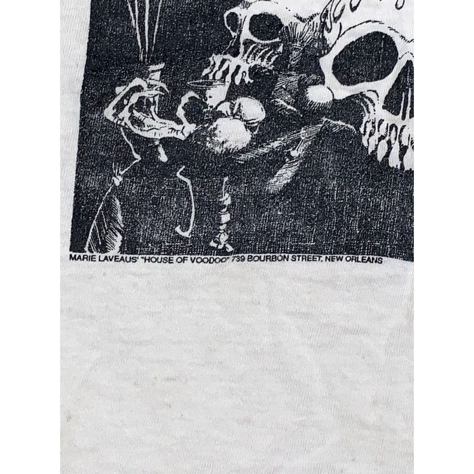 Fruit Of The Loom Vtg Marie Laveaus House of Voodoo Shirt Adult L 80s Skulls Distressed Size US L / EU 52-54 / 3 - 4 Thumbnail