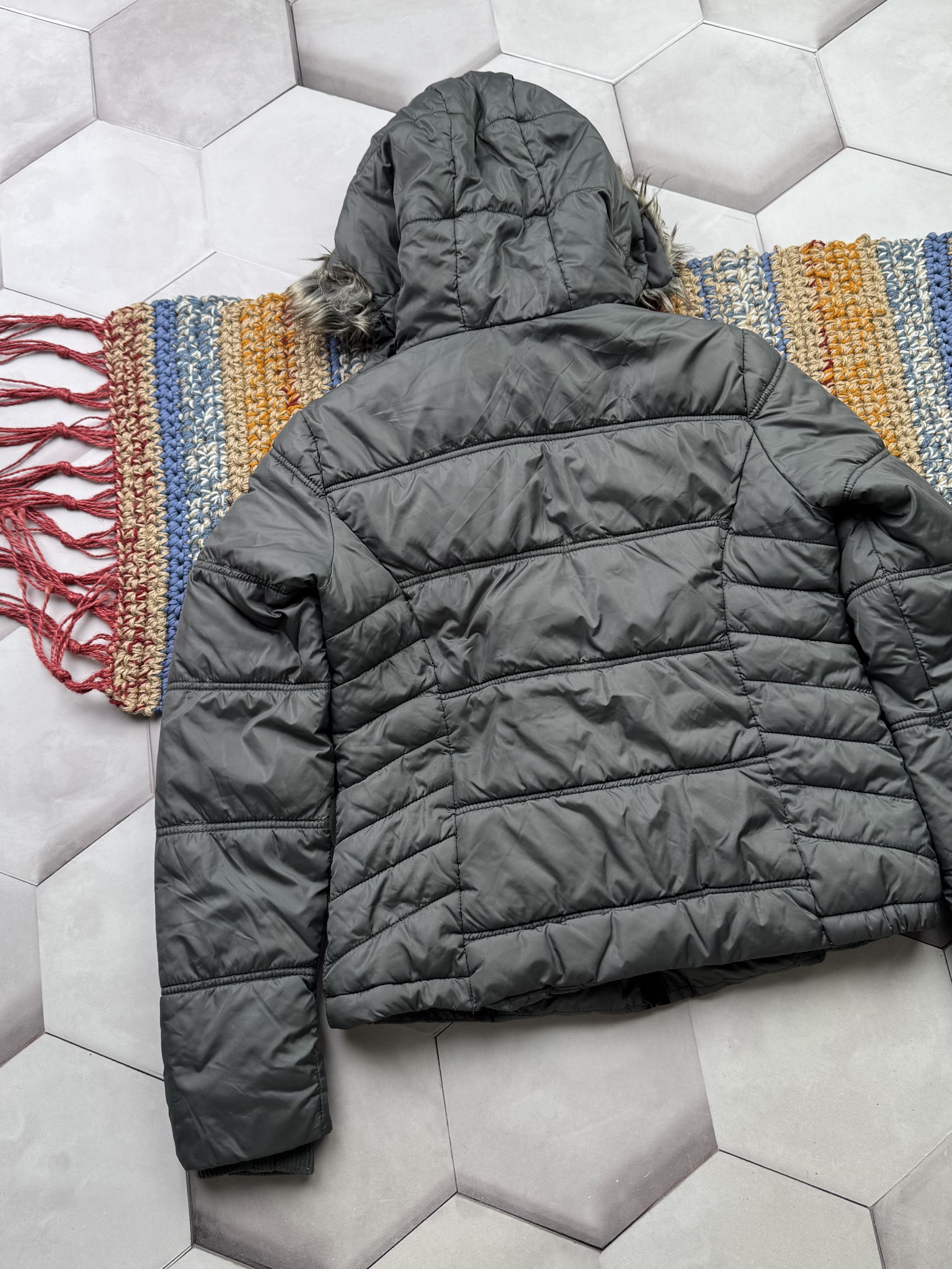 Japanese Brand Vintage Cropped Jacket With Faux Fur Hood (E4) Size M / US 6-8 / IT 42-44 - 10 Thumbnail