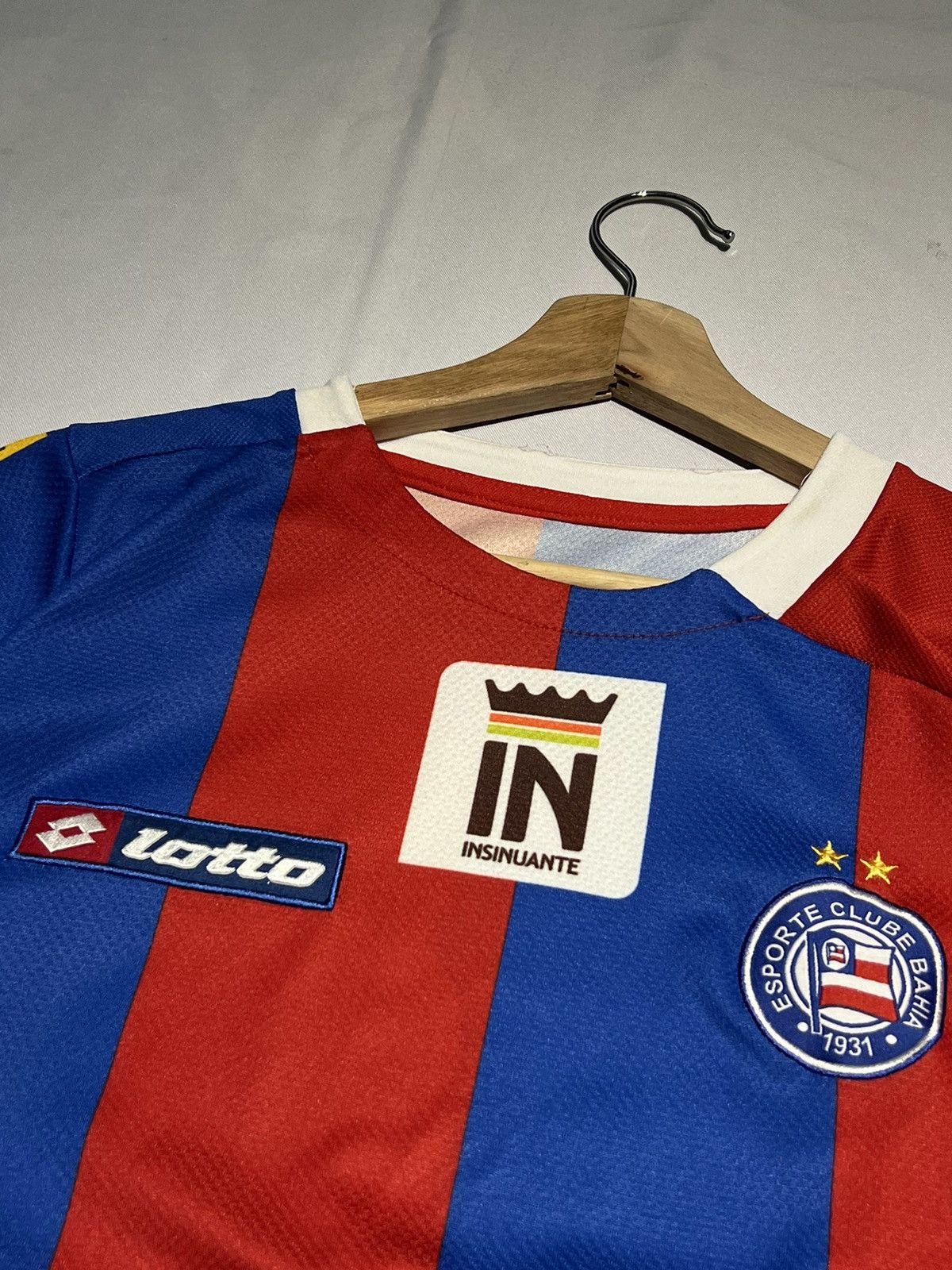 Lotto Sport × Vintage LOTTO VINTAGE Y2K ESPORTE CLUBE BAHIA BRAZIL (10) JERSEY Size US L / EU 52-54 / 3 - 6 Thumbnail