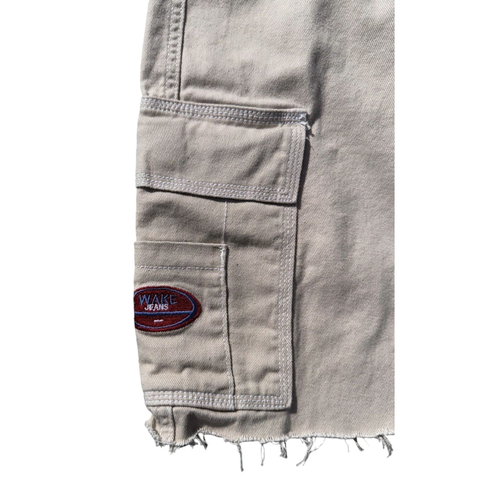 Shein Shein Bermuda Grunge Jean Shorts XS Beige Baggy Jorts Skater Y2K Style Tan Baggy Shorts Womens XS Size 26" / US 2 / IT 38 - 4 Thumbnail