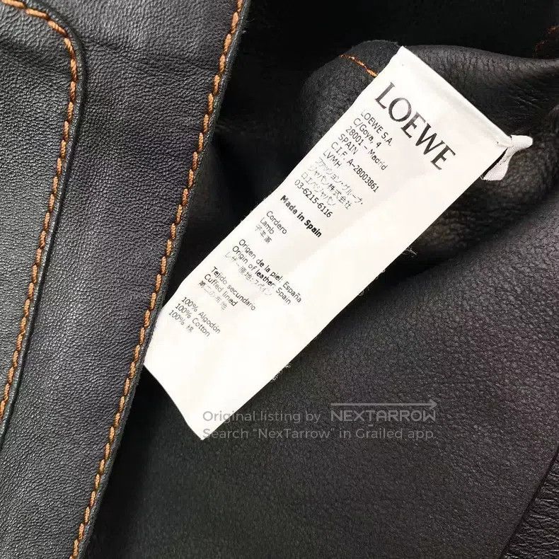 Loewe Loewe Lamb leather classic leather jacket Size XXS / US 00 / IT 34 - 5 Thumbnail