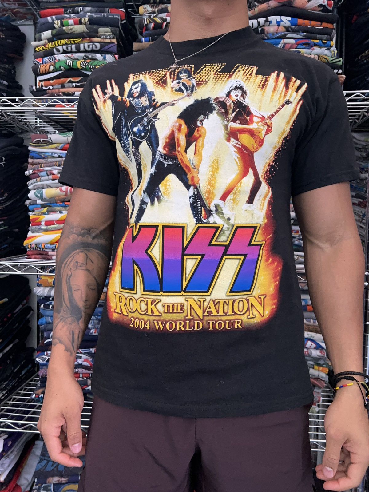 KISS 2004 Kiss Rock the Nation World Tour Band Tee Size US M / EU 48-50 / 2 - 3 Thumbnail