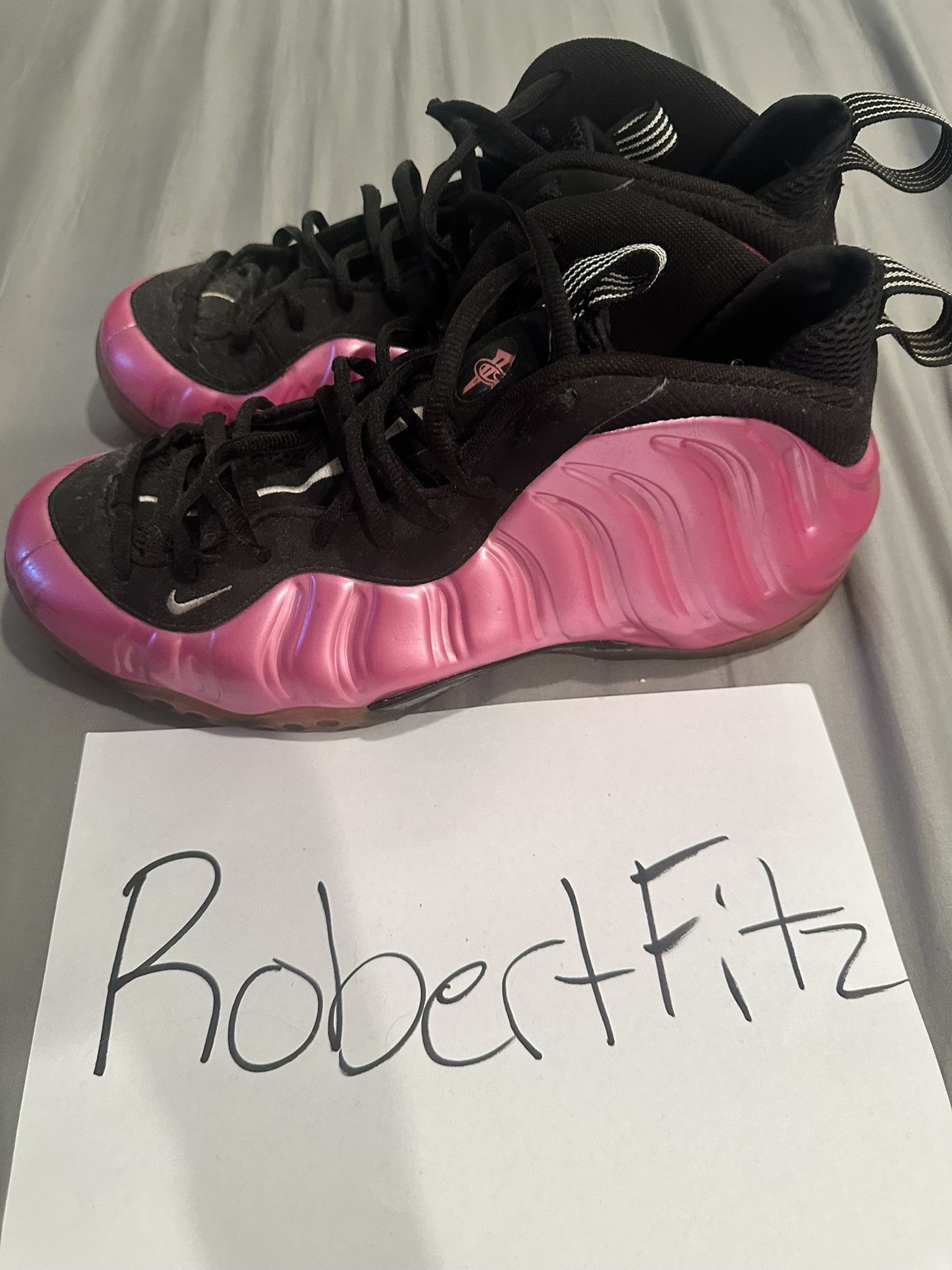 Jordan Brand Mens Nike Foamposite One 2012 Pearlized Pink *RARE* Size US 14 / EU 47 - 3 Thumbnail