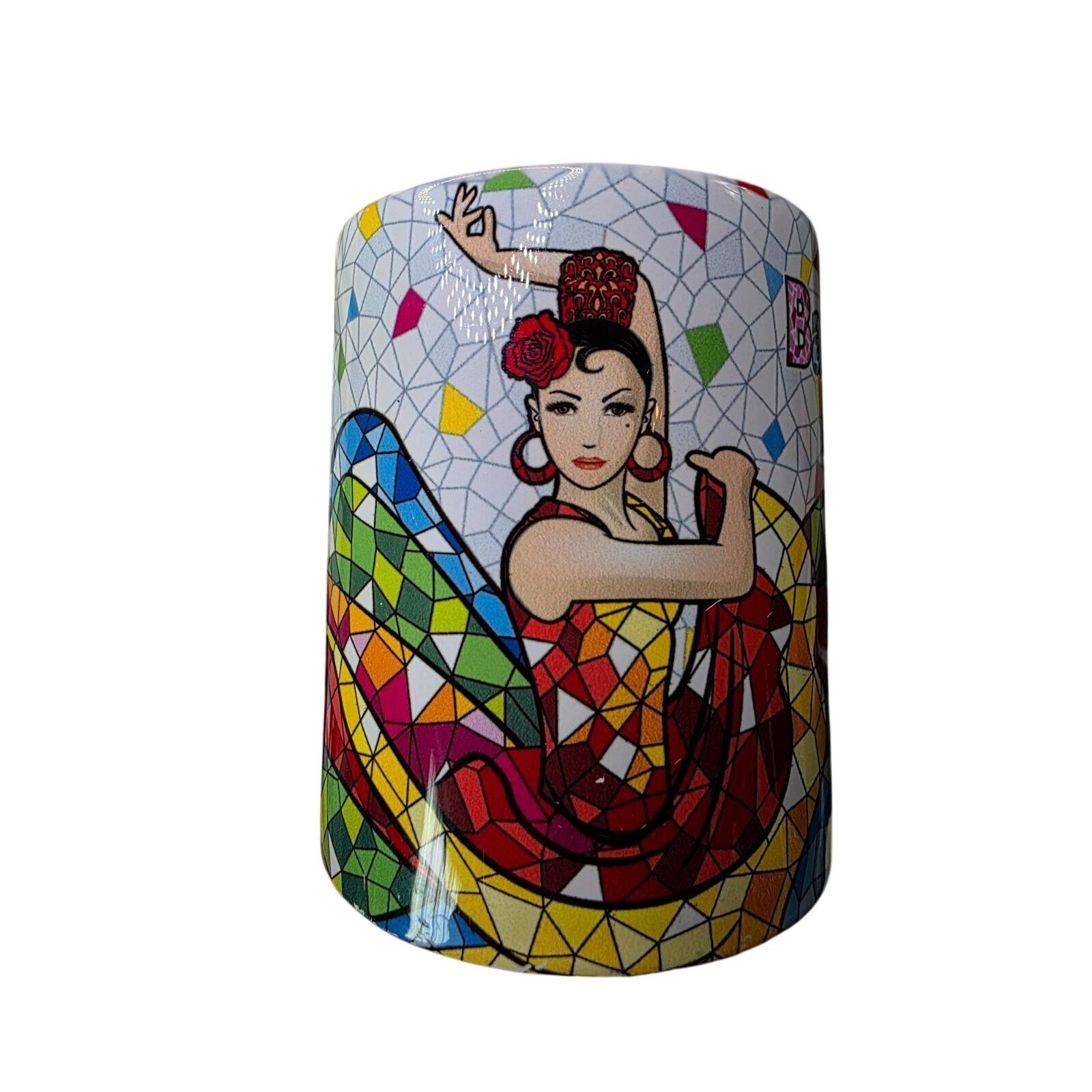 & Other Stories Barcelona Mosaic Flamenco Dancer Coffee Mug Ceramic 12oz Size ONE SIZE - 1 Thumbnail