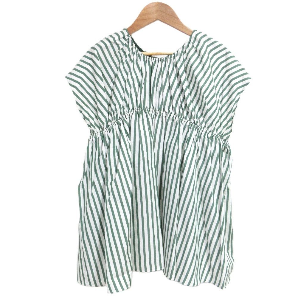Other Other Drawer SI/CO Stripe Silk Cotton Blouse Cotton Tops DUTY FREE for USA Size ONE SIZE - 1 Thumbnail
