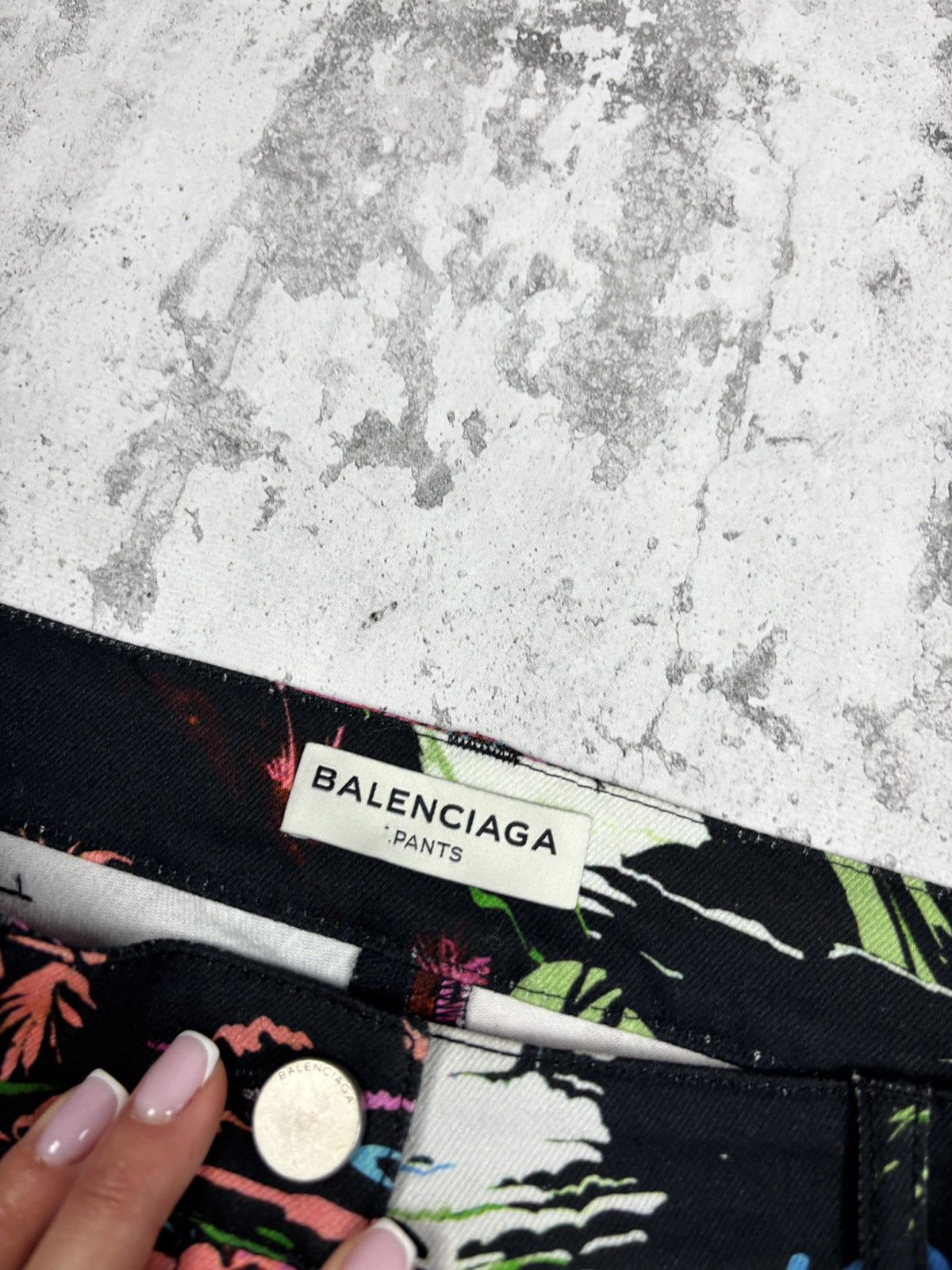 Balenciaga Balenciaga exotic Flora Print black Skinny Jeans New Size 27" / US 4 / IT 40 - 5 Thumbnail