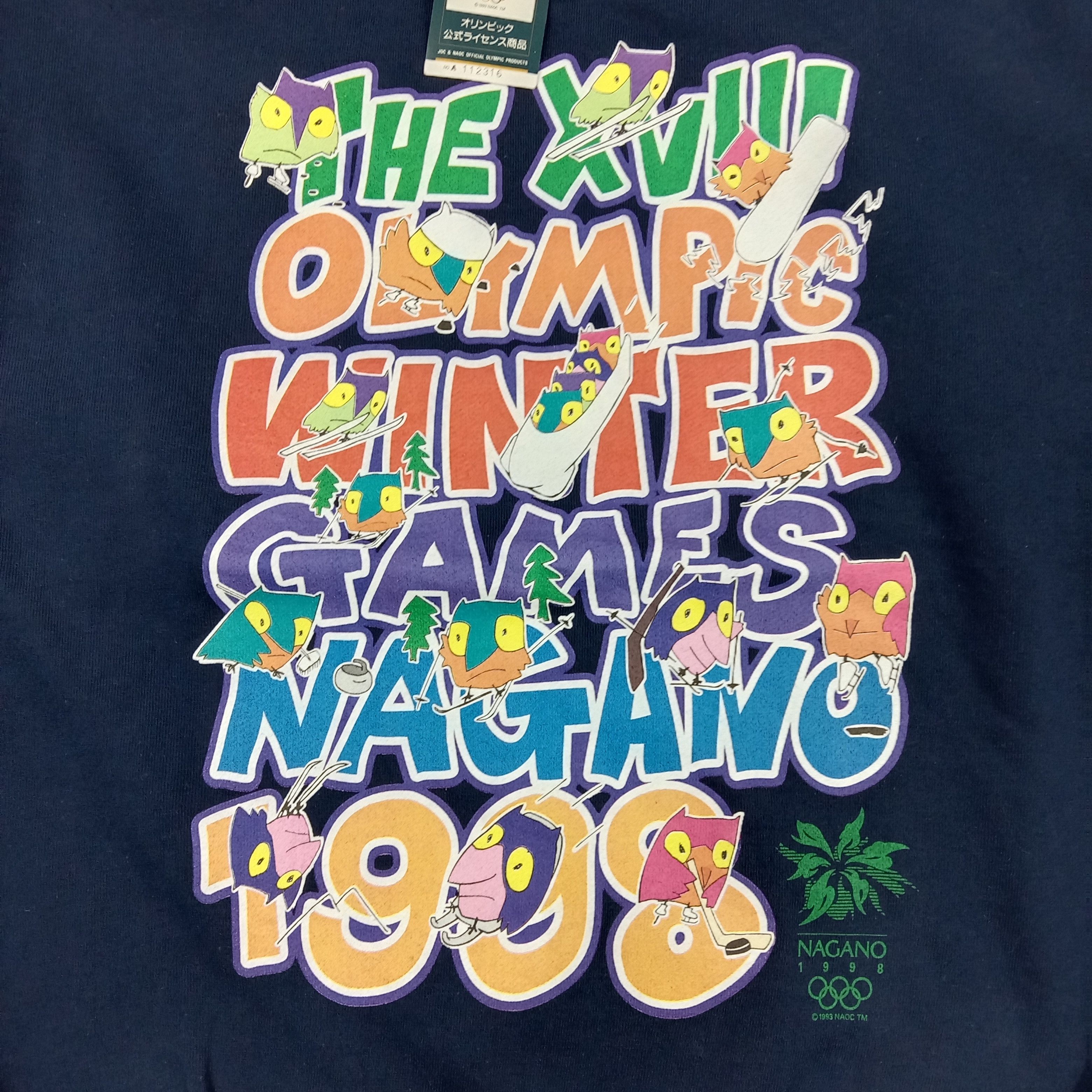 USA Olympics × Vintage Olympic Nagano 1998 Sportwear Promo Sweatshirt Size US M / EU 48-50 / 2 - 2 Thumbnail