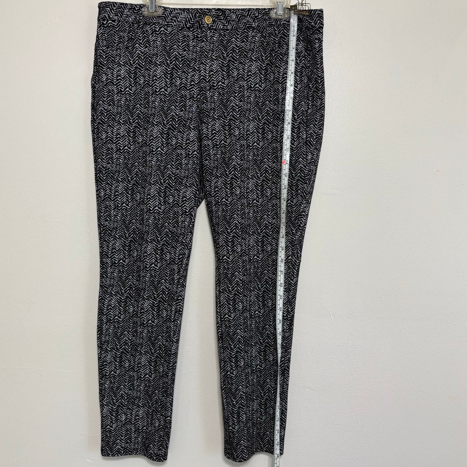 Other Michael Michael Kors Black and White Zig Zag Pants Size 14 Size 36" / US 14 / IT 50 - 3 Thumbnail