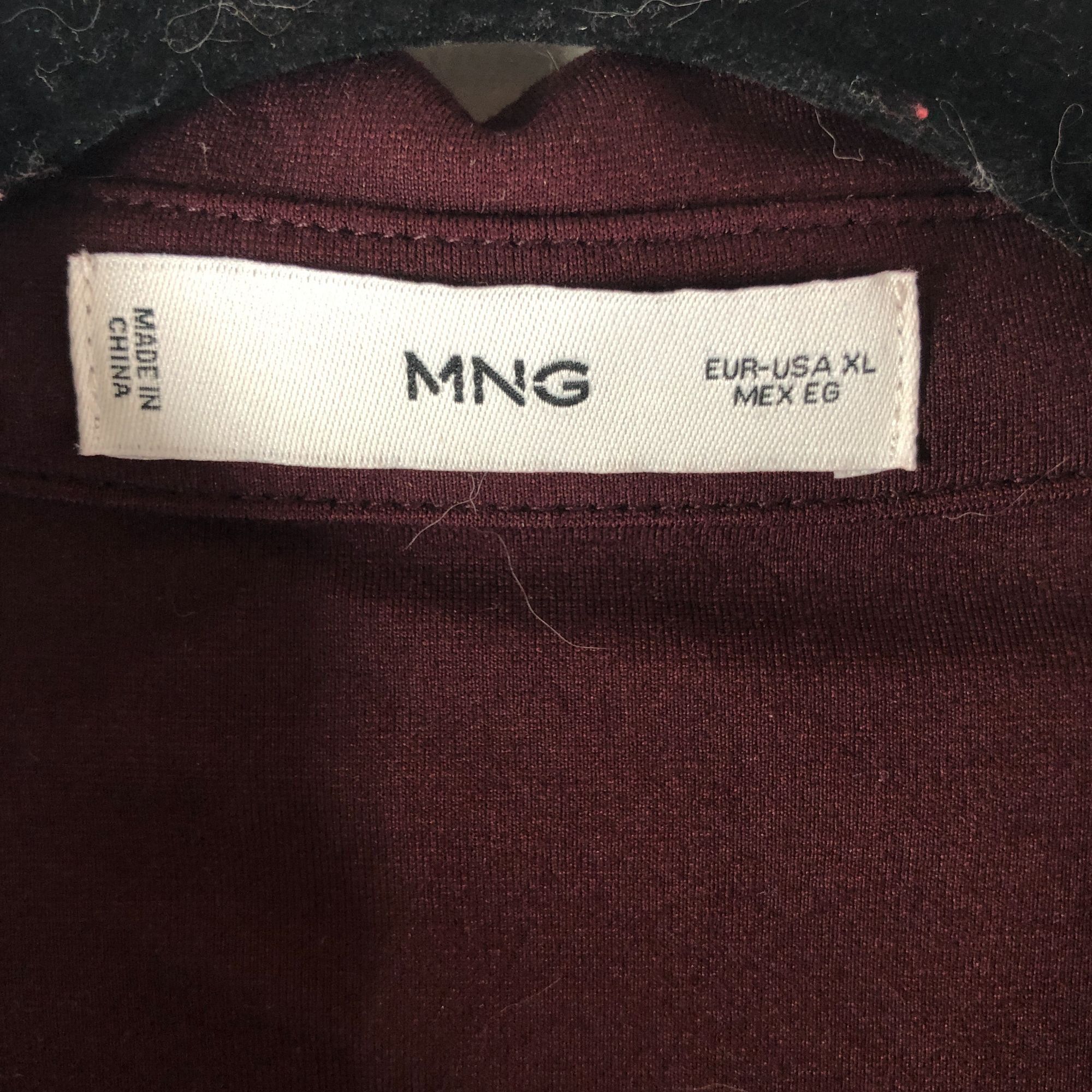 Other MNG Mango Womens Vest Snap Button Pockets Burgundy XL Size XL / US 12-14 / IT 48-50 - 3 Thumbnail