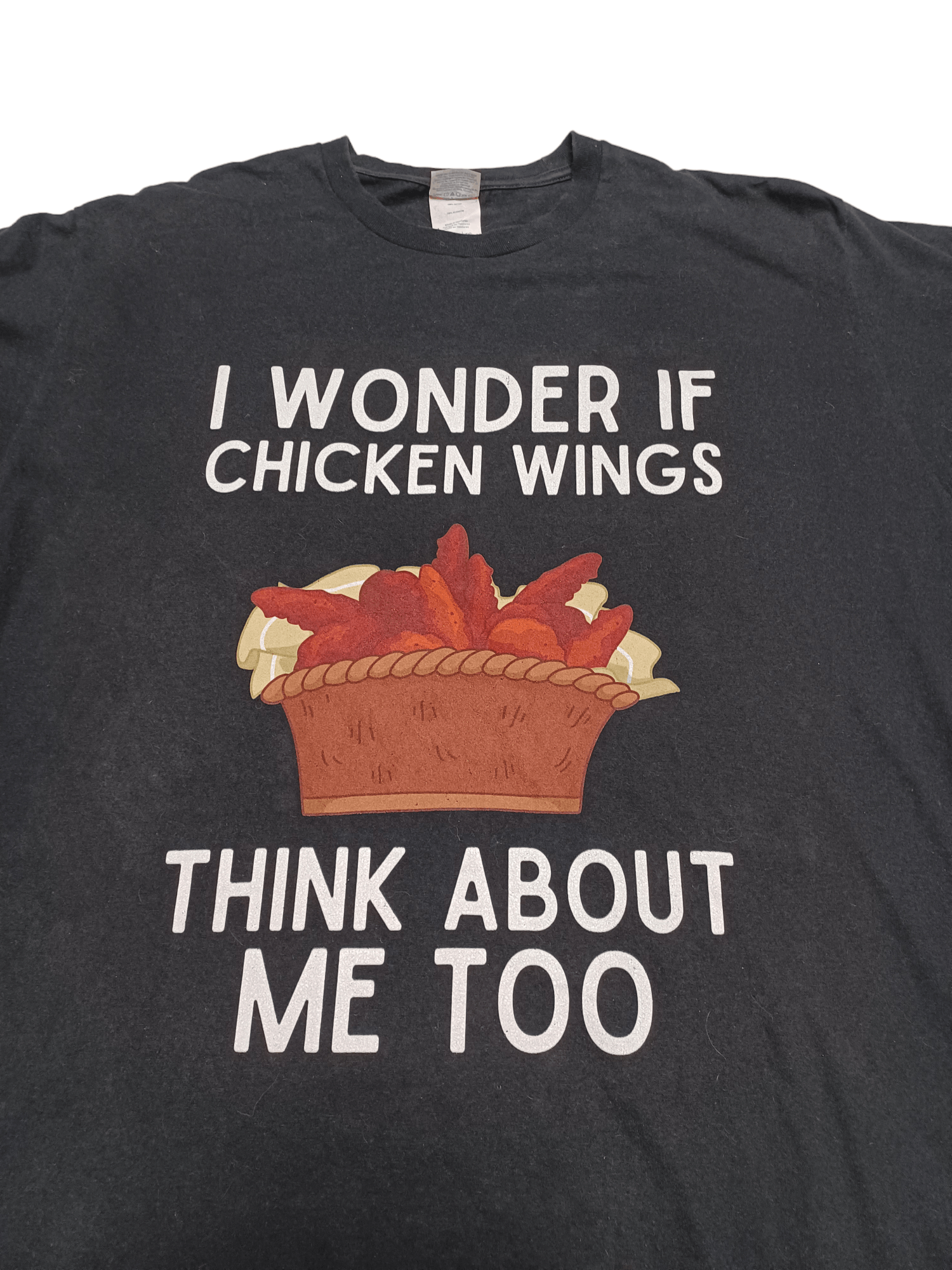 Port & Company KFC STYLE CHICKEN WINGS JOKE BIGLOGO CRAZY HUMOR TEE Size US XL / EU 56 / 4 - 3 Thumbnail