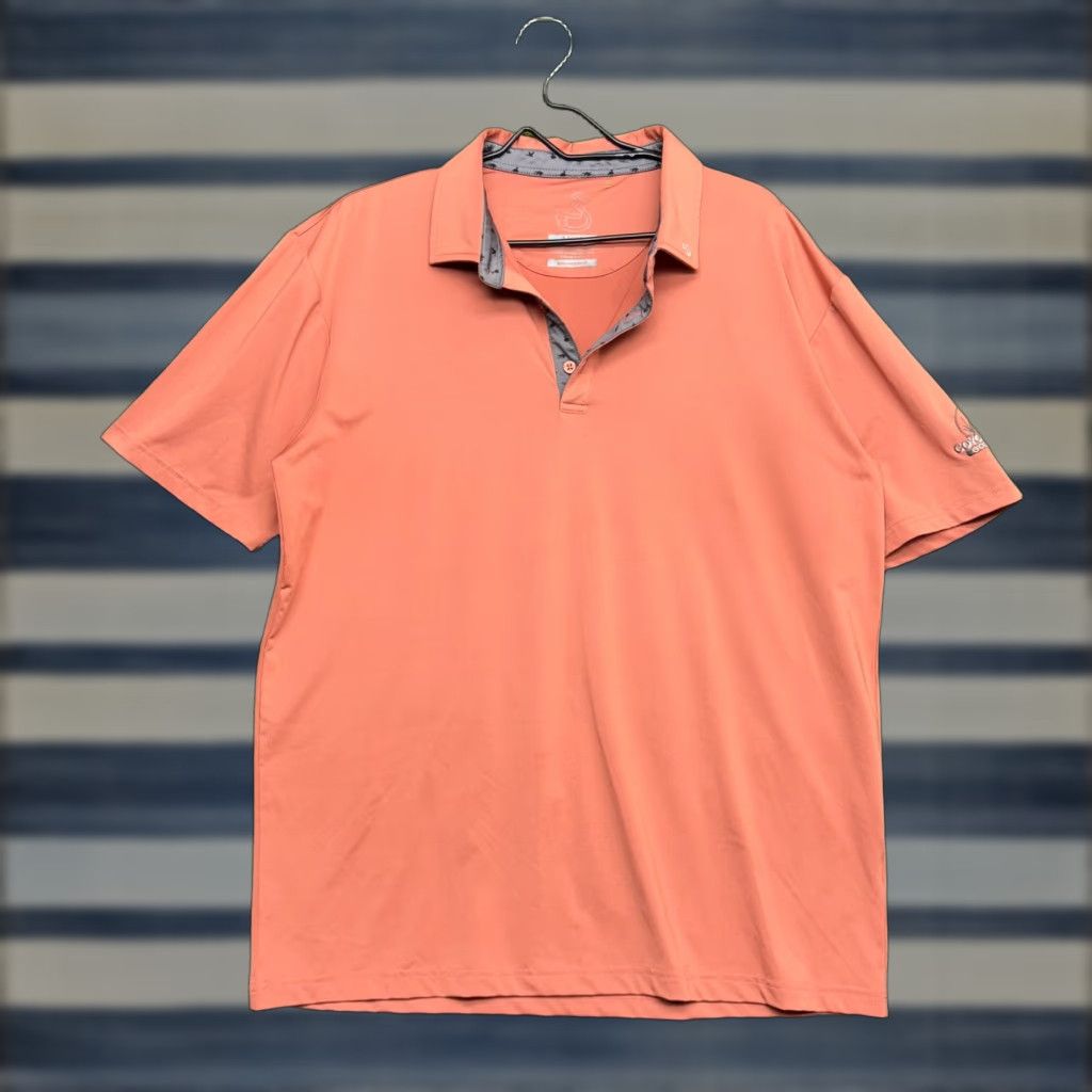 Vintage Swannies Polo Shirt Mens Large Orange Coyote Creek Golf Club Golf Performance Size US L / EU 52-54 / 3 - 1 Thumbnail