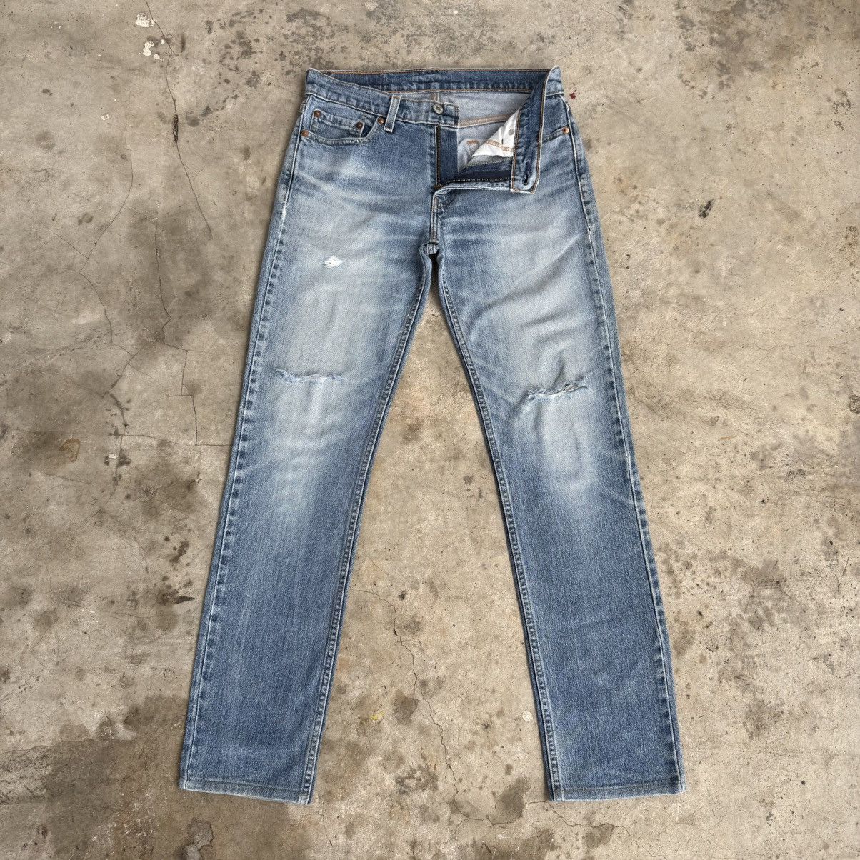 Levi's W30x30.5 Vintage Levi's 511 Faded Ripped Denim Jean Pants Size US 30 / EU 46 - 8 Thumbnail