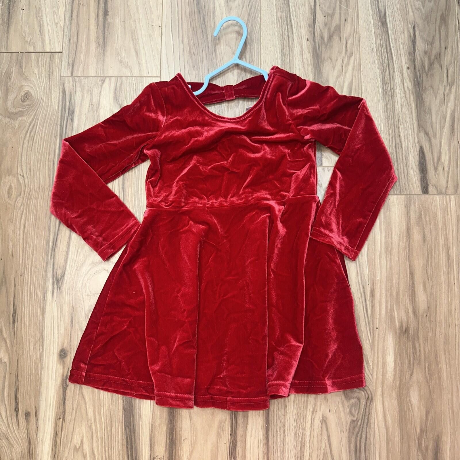 Other Children’s Place Girls Red Velvet Long Sleeve Holiday 3T Size ONE SIZE - 1 Thumbnail