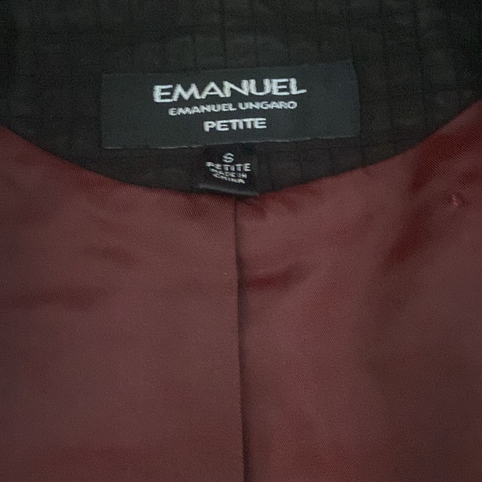 Emanuel Ungaro Emanuel Ungaro Petite Zip Up Blazer Size 4 Size S / US 4 / IT 40 - 4 Thumbnail