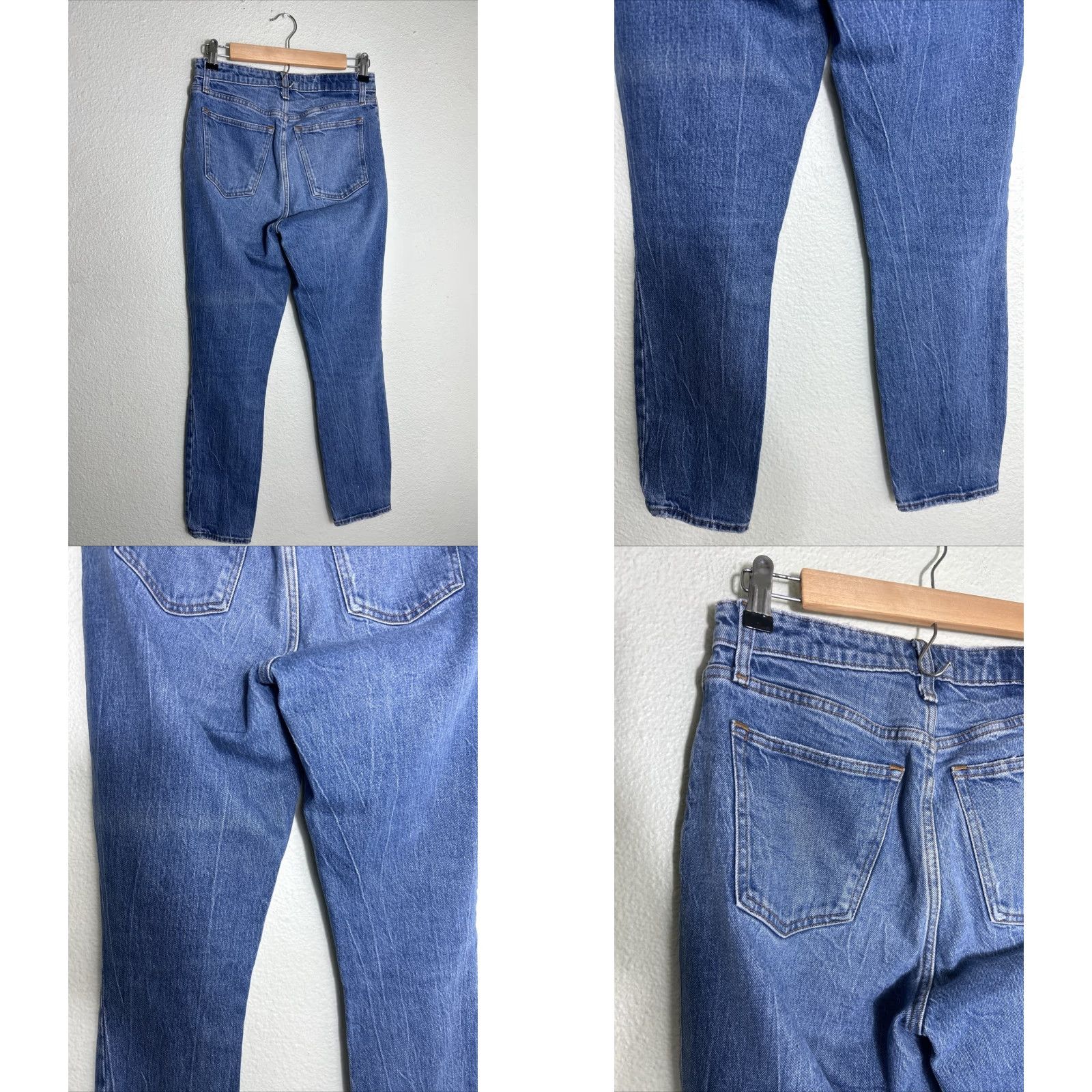 Abercrombie & Fitch Abercrombie & Fitch curve love the skinny high rise jeans Womens 2/26 Distressed Blue 27in Inseam Jeans Size 26" / US 2 / IT 38 - 8 Thumbnail