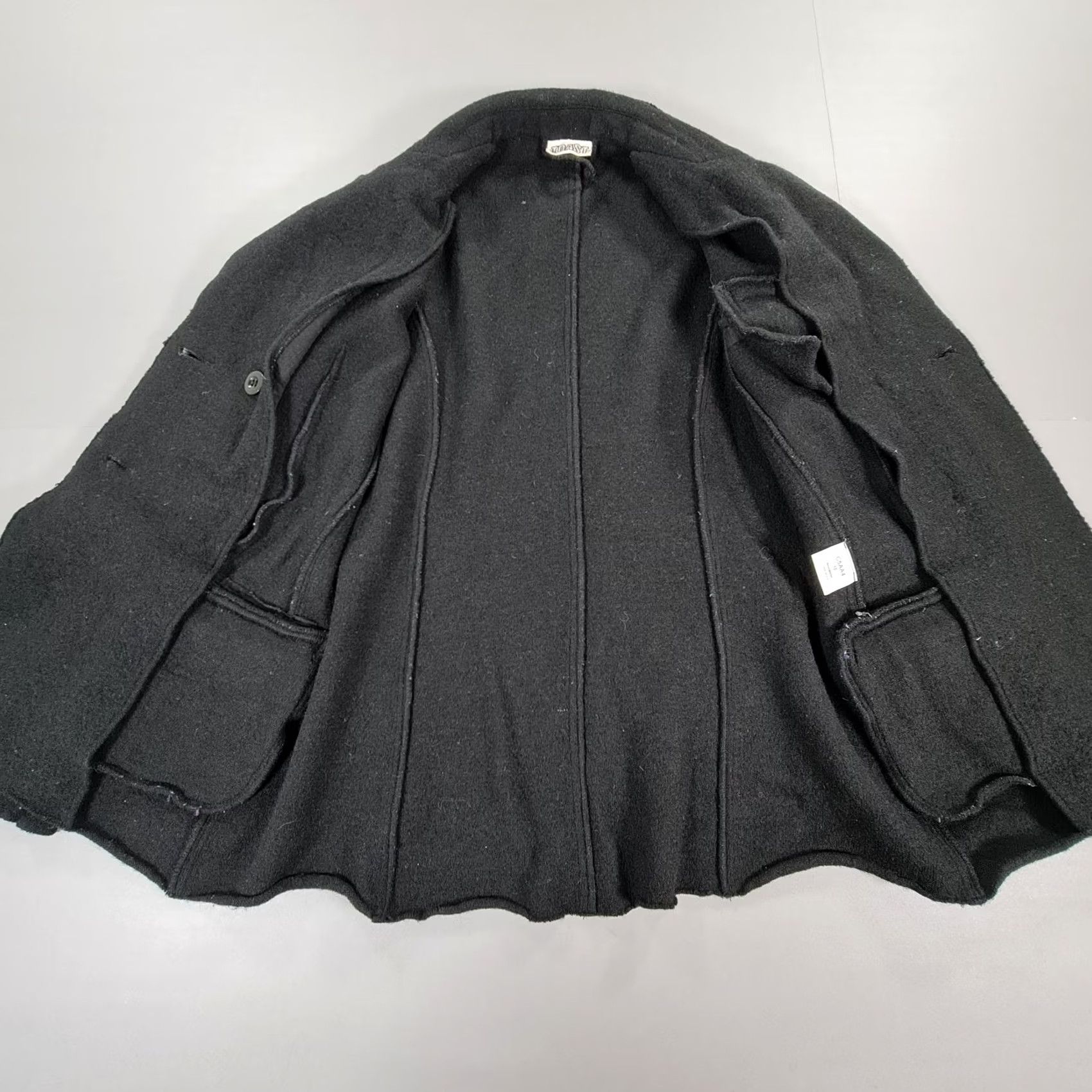 Vintage Toast Jacket Womens 10 Blazer Black Double Breasted Wool Size L / US 10 / IT 46 - 5 Thumbnail