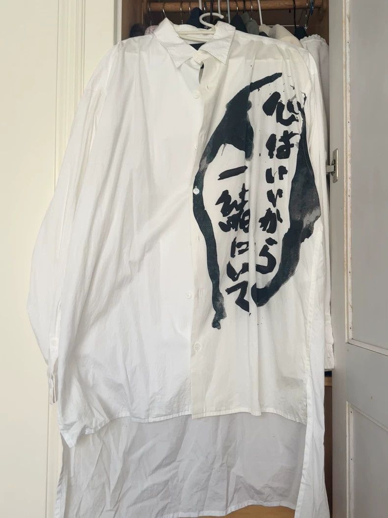 Yohji Yamamoto Yohji Yamamoto Yohji Yamamoto Black Scandal Long Sleeve Sh Size US M / EU 48-50 / 2 - 1 Thumbnail