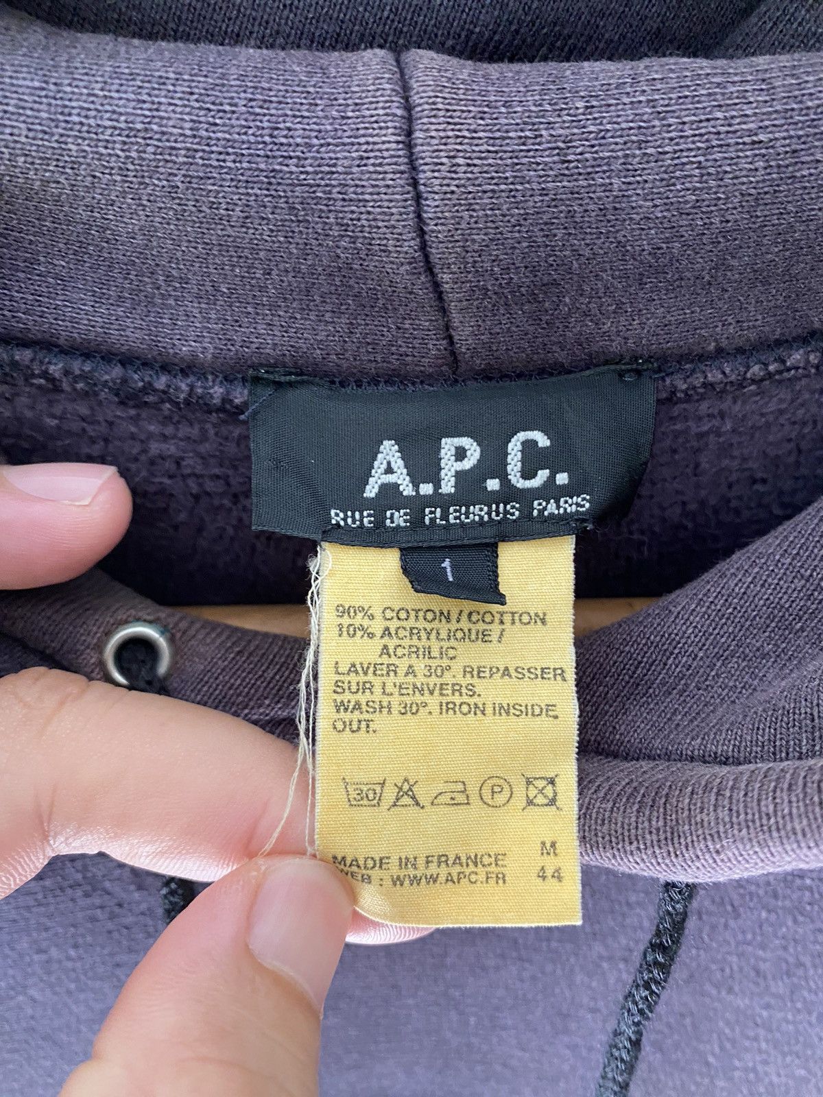 A.P.C. 1990s APC REVERSE Arch Hoodie Size US L / EU 52-54 / 3 - 11 Thumbnail