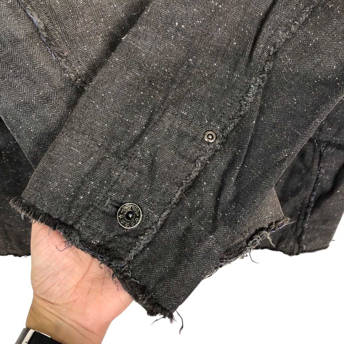 Issey Miyake 🔥Hikory Chore Jacket Double Breast Bareback Readless Japan Size US L / EU 52-54 / 3 - 12 Thumbnail