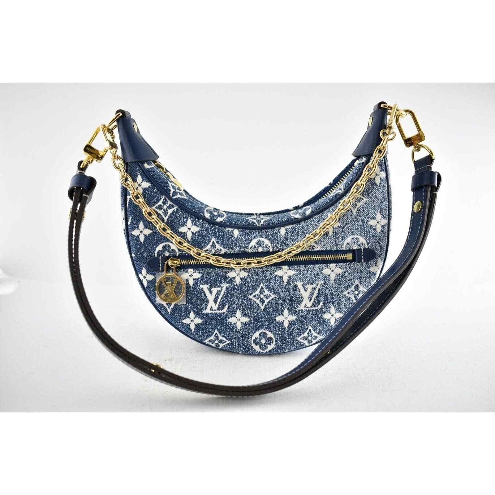 Louis Vuitton Louis Vuitton Loop Blue Denim Moon Crossbody Shoulder Bag Size ONE SIZE - 2 Thumbnail