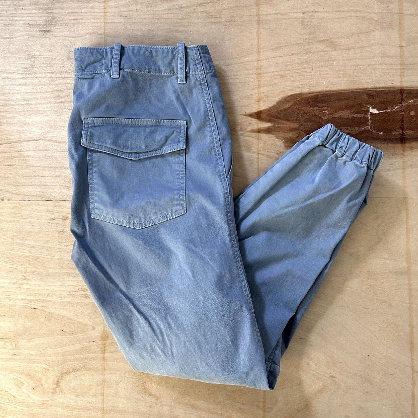 Nili Lotan Nili Lotan Cropped Womens 2 Blue Military Pant ISA Made Women Size 26" / US 2 / IT 38 - 2 Thumbnail