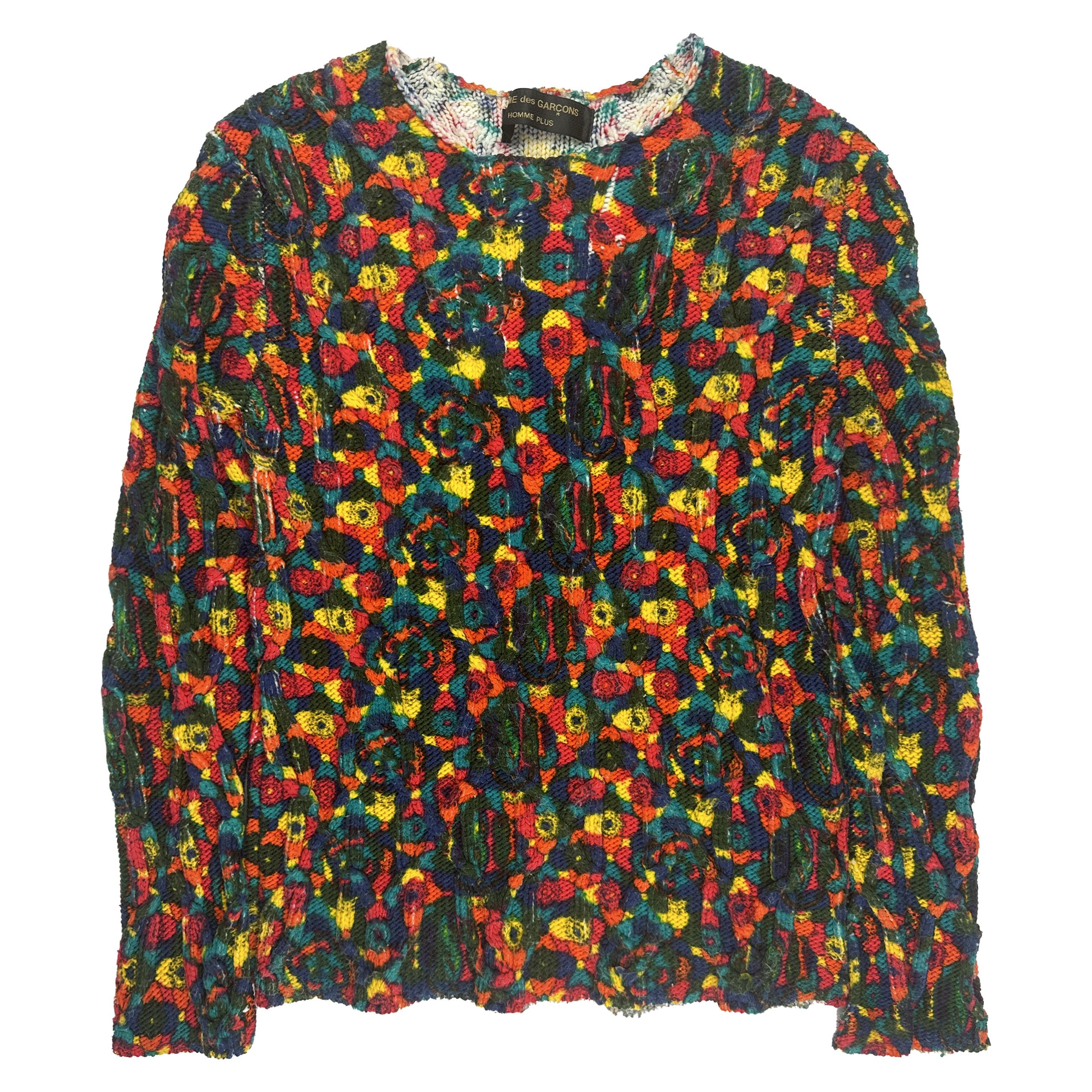 Comme des Garcons Homme Plus AD2001 Multicolor Knit Size US M / EU 48-50 / 2 - 1 Thumbnail