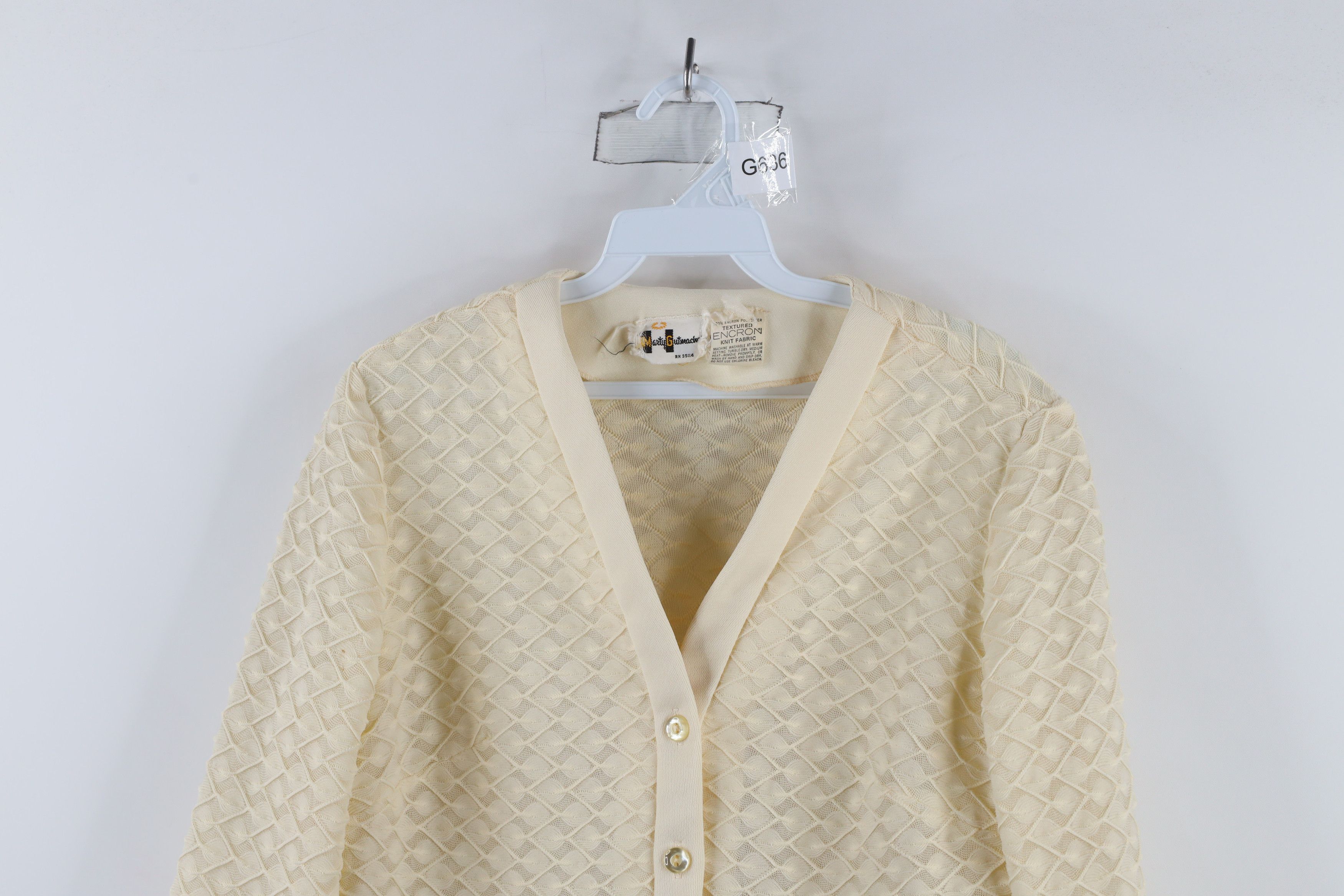 Vintage Vintage 60s 70s Streetwear Knit Cardigan Sweater USA Size M / US 6-8 / IT 42-44 - 2 Thumbnail